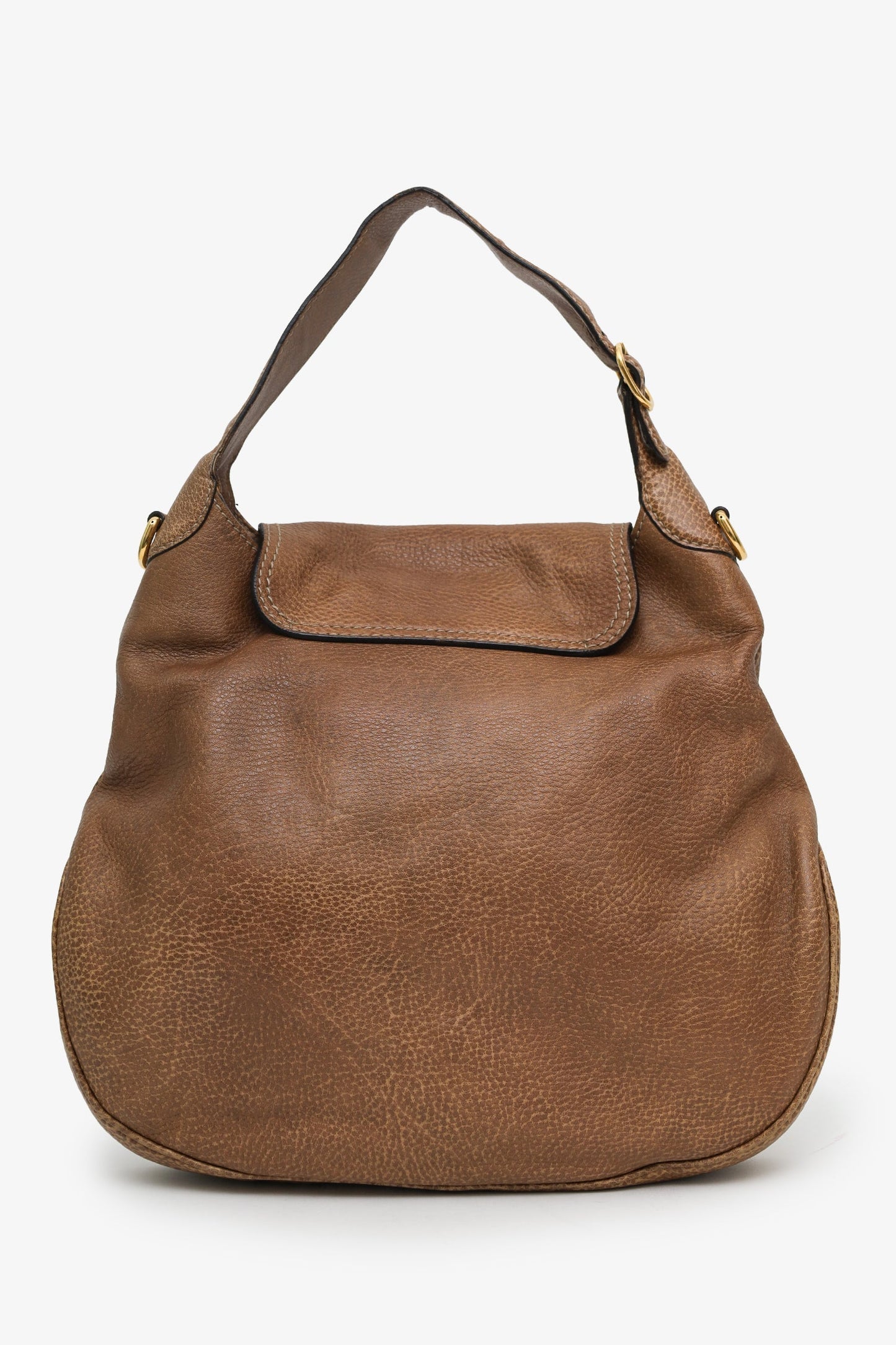Gucci Brown Guccissima Leather Large New Pelham Horsebit Shoulder Bag