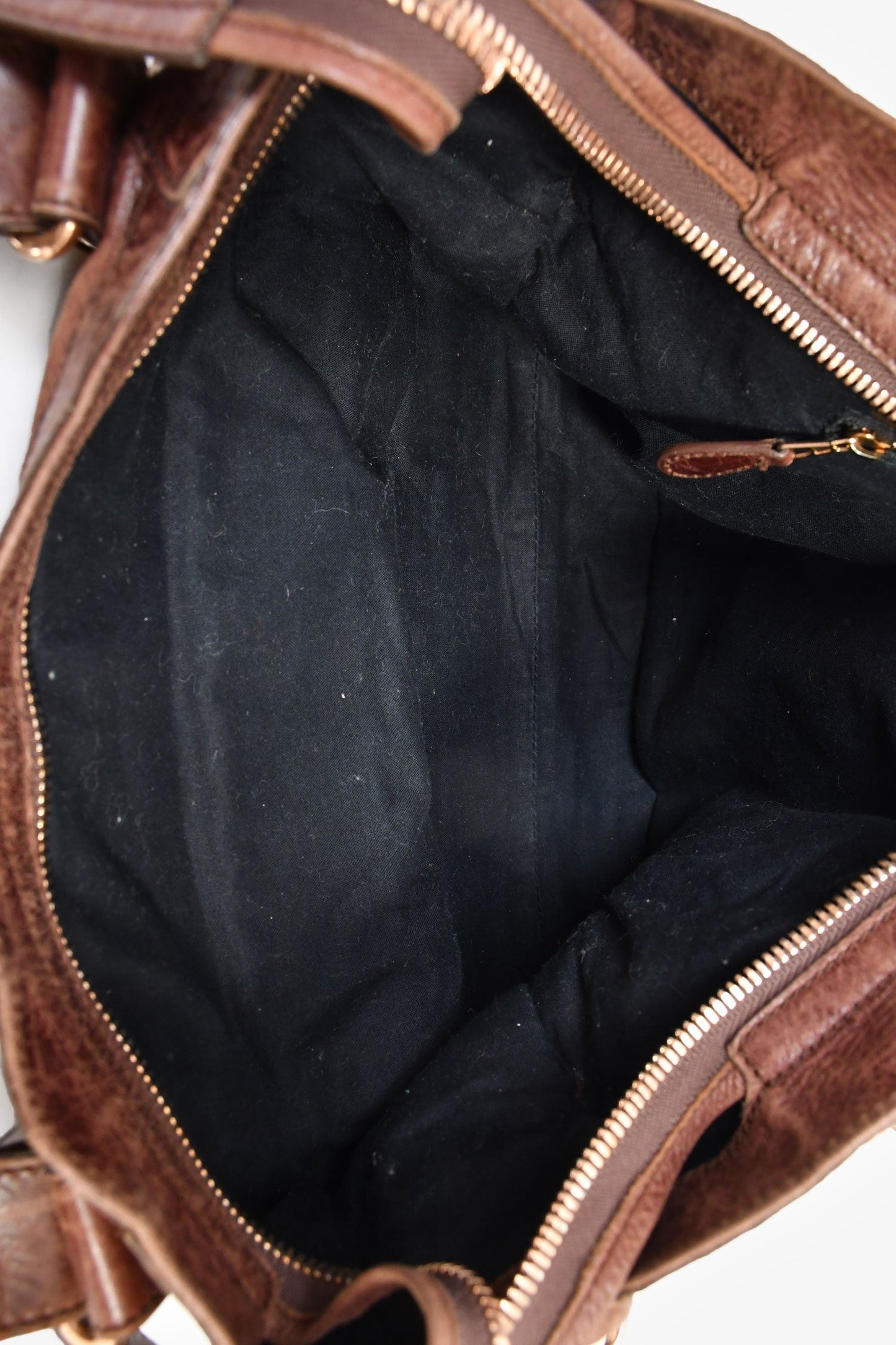 Balenciaga Vintage Rust Brown Leather City Bag RGHW