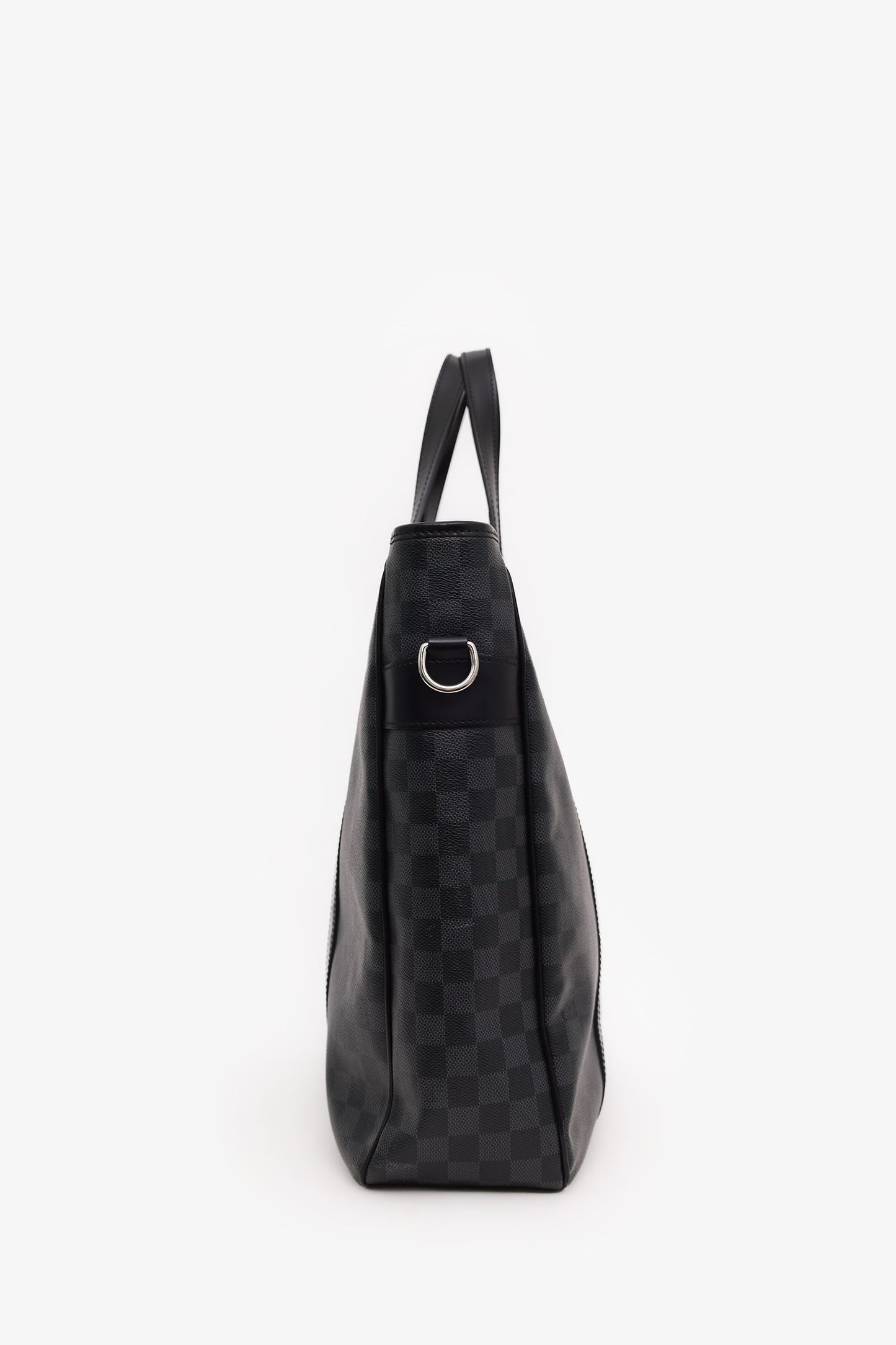 Louis Vuitton Black Grey Damier Graphite Canvas 'Tadao' PM Tote