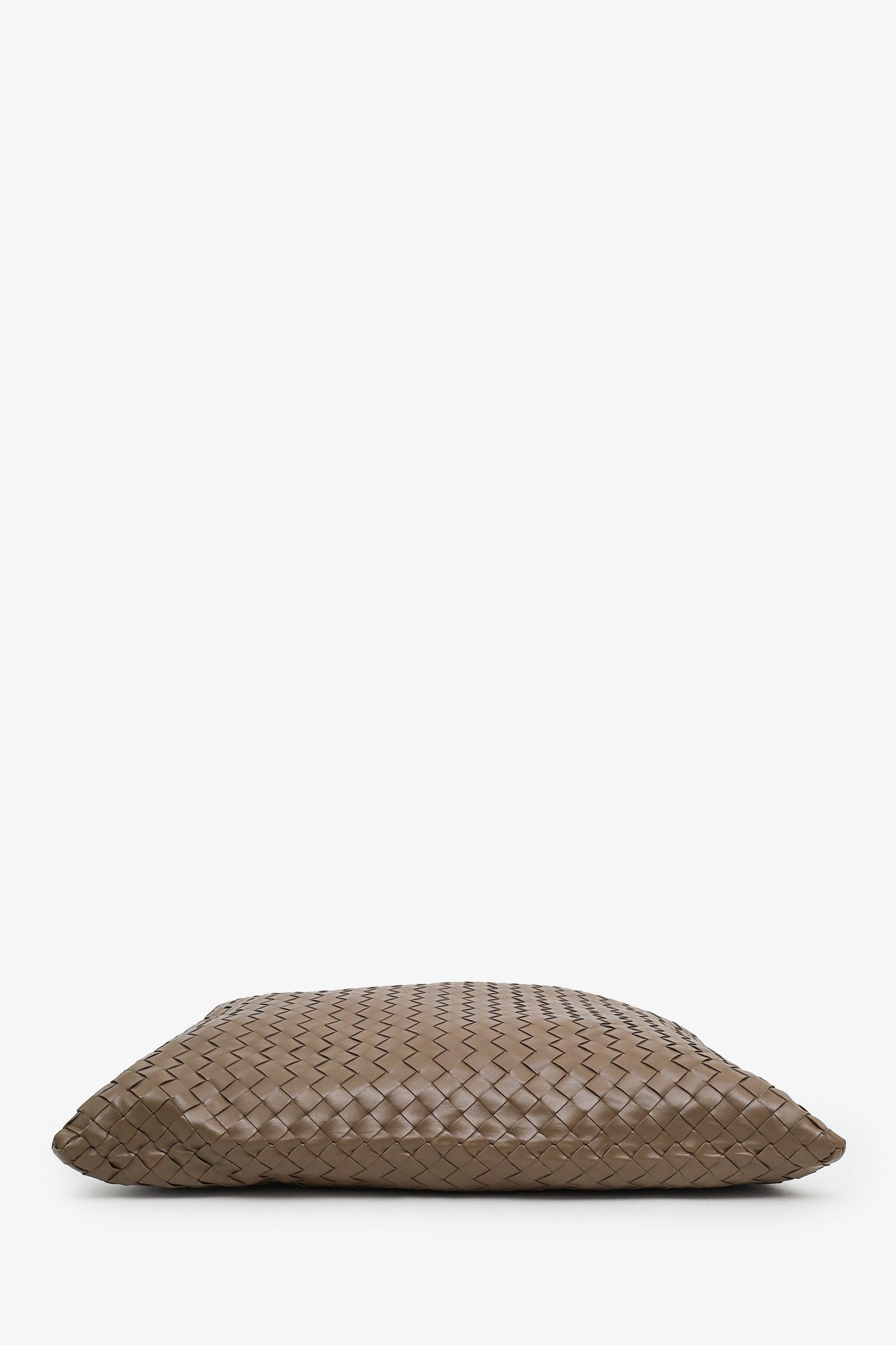 Bottega Veneta Beige Intrecciato Woven Calfskin Leather Large 'Hop' Bag