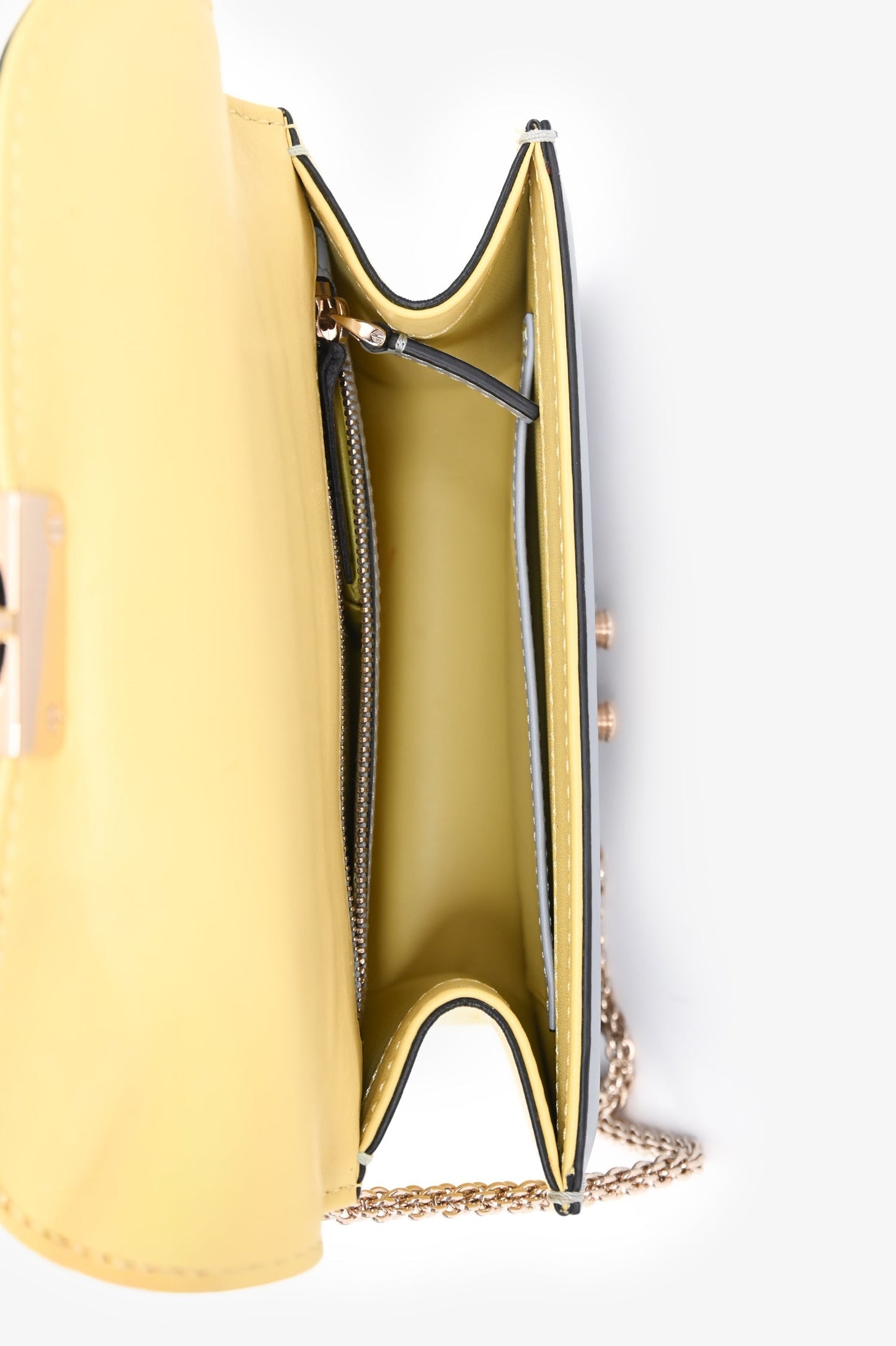 Valentino Light Blue/Green Rockstud Small Glam Lock Shoulder Bag