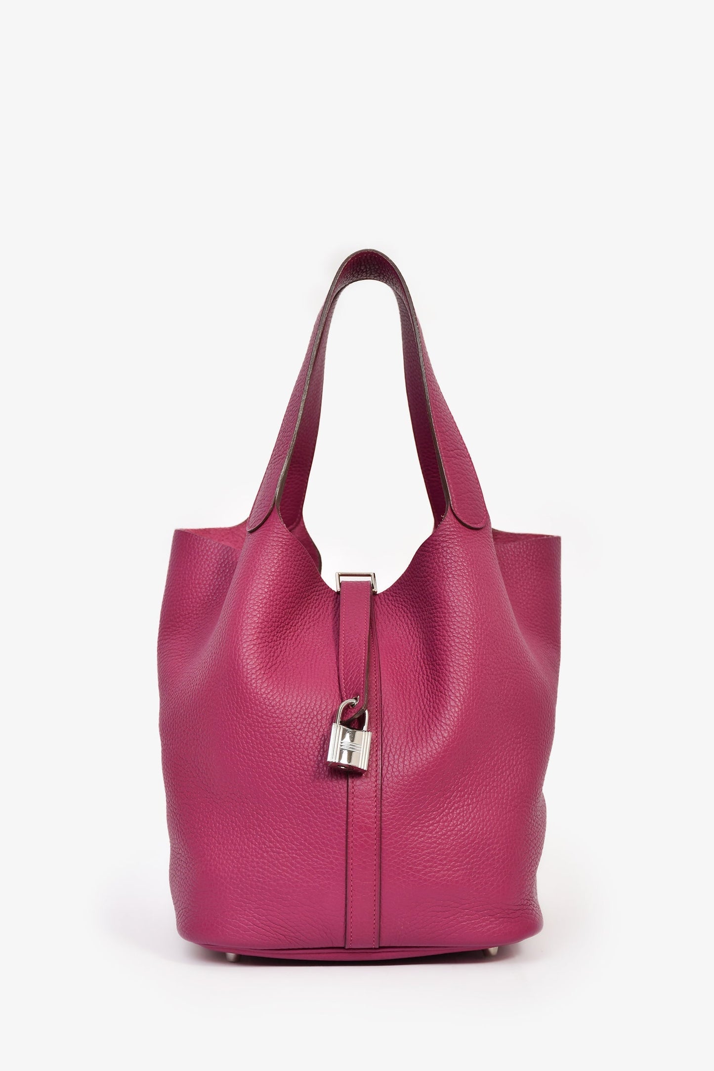 Hermès 2016 Magenta Clemence Picotin Lock TGM 31