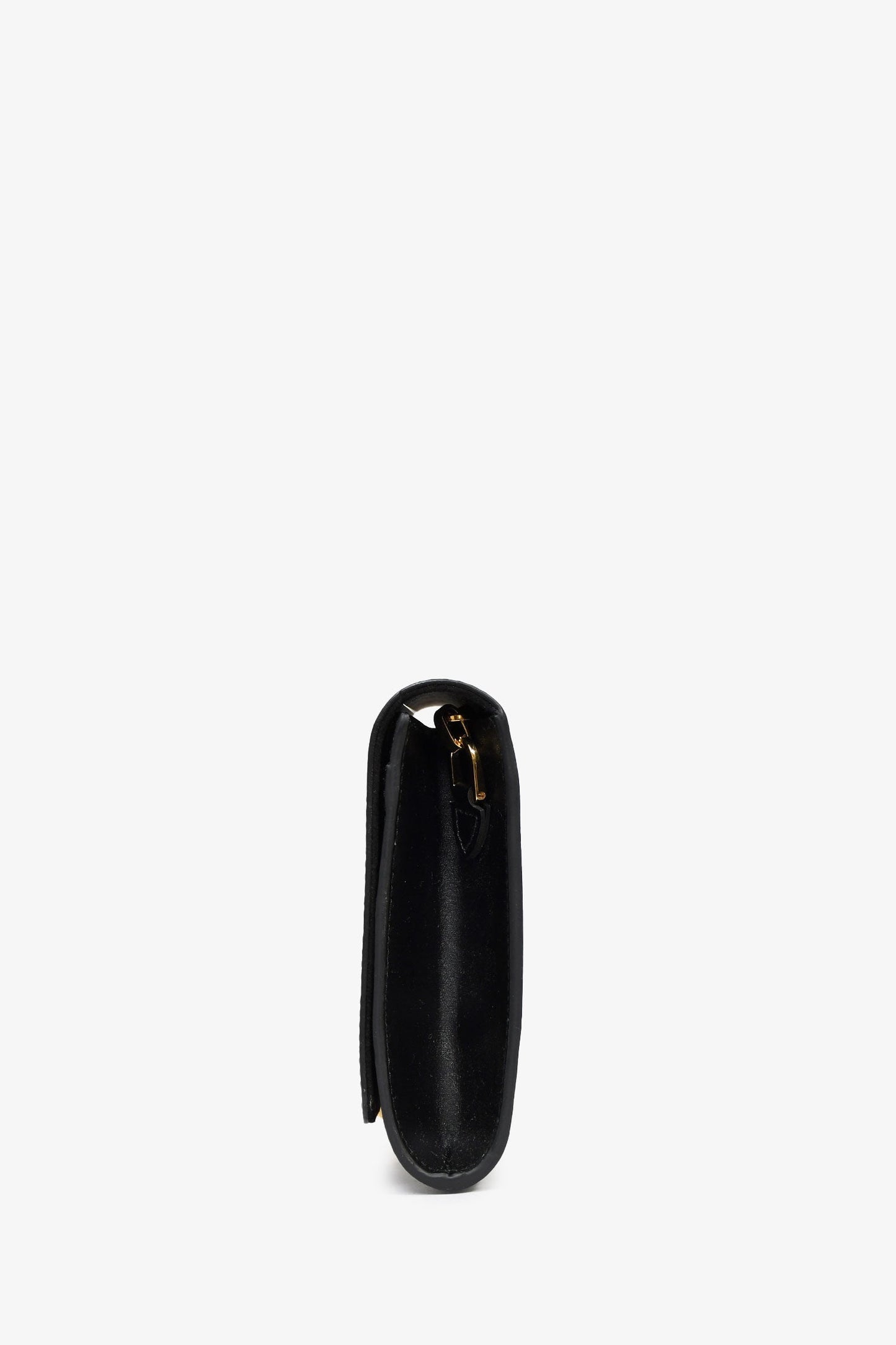 Louis Vuitton Black Leather 'Pochette Louise' GM Shoulder Bag