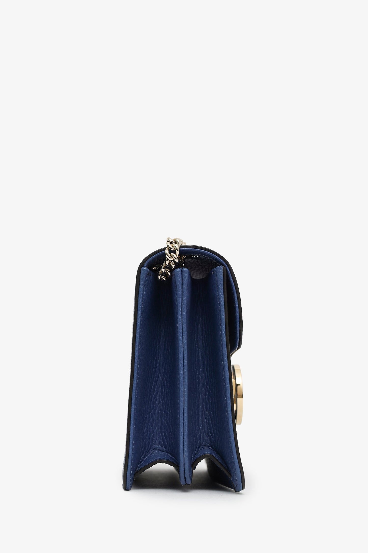 Gucci Blue Leather Interlocking G Small Dollar Bag