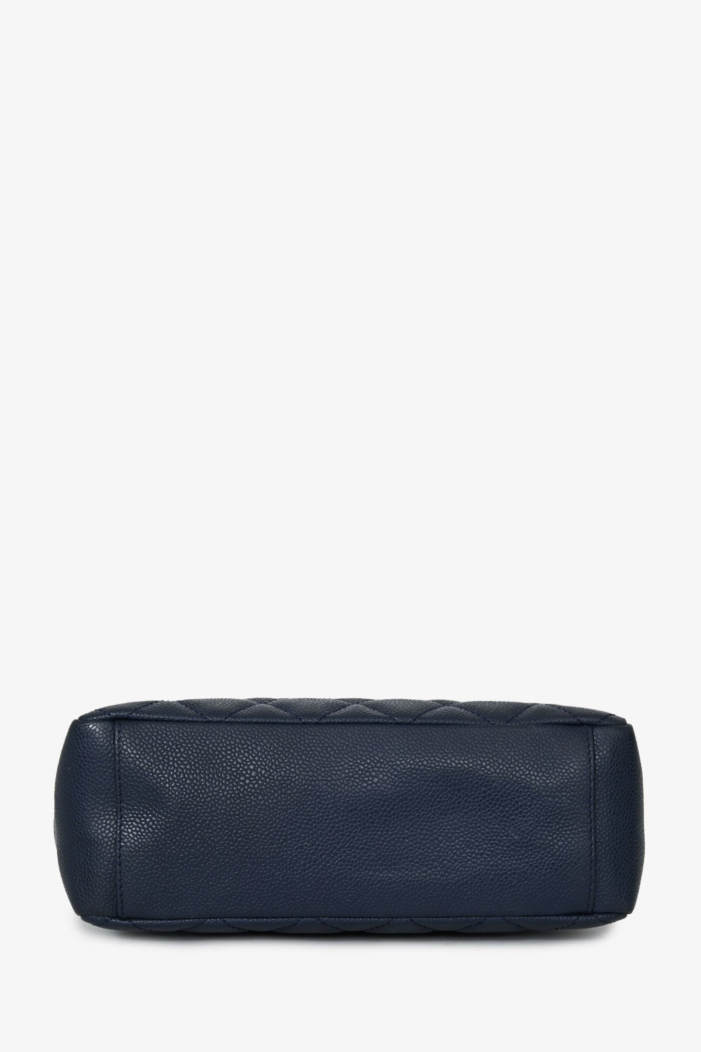 Chanel™ 2009 10 Navy Caviar Petite Shopping Tote SHW
