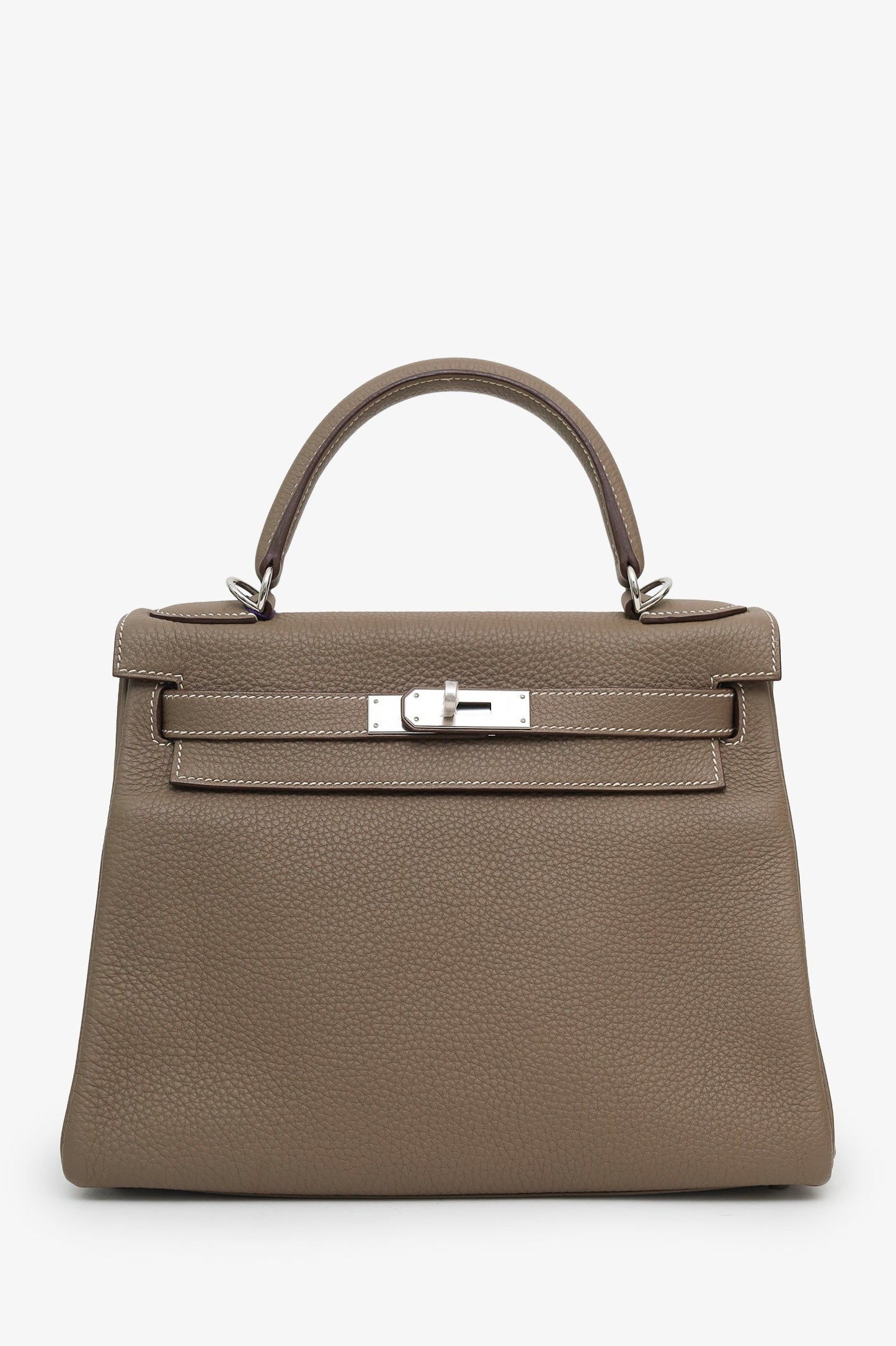 Hermès 2016 Etoupe Togo Leather Kelly 28 With Strap SHW