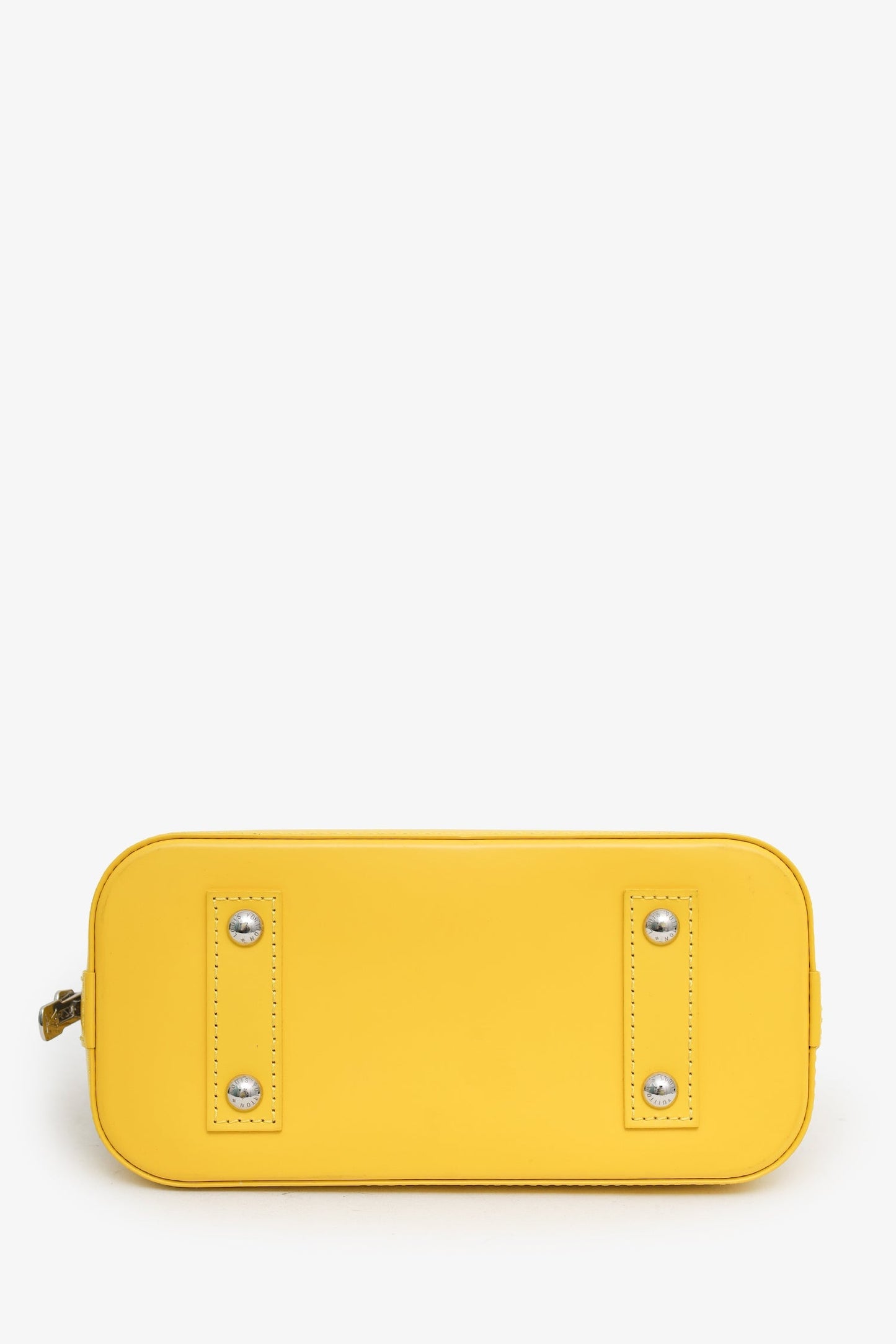 Louis Vuitton x Yayoi Kusama Yellow/Black Epi Leather Dots Alma BB with Strap