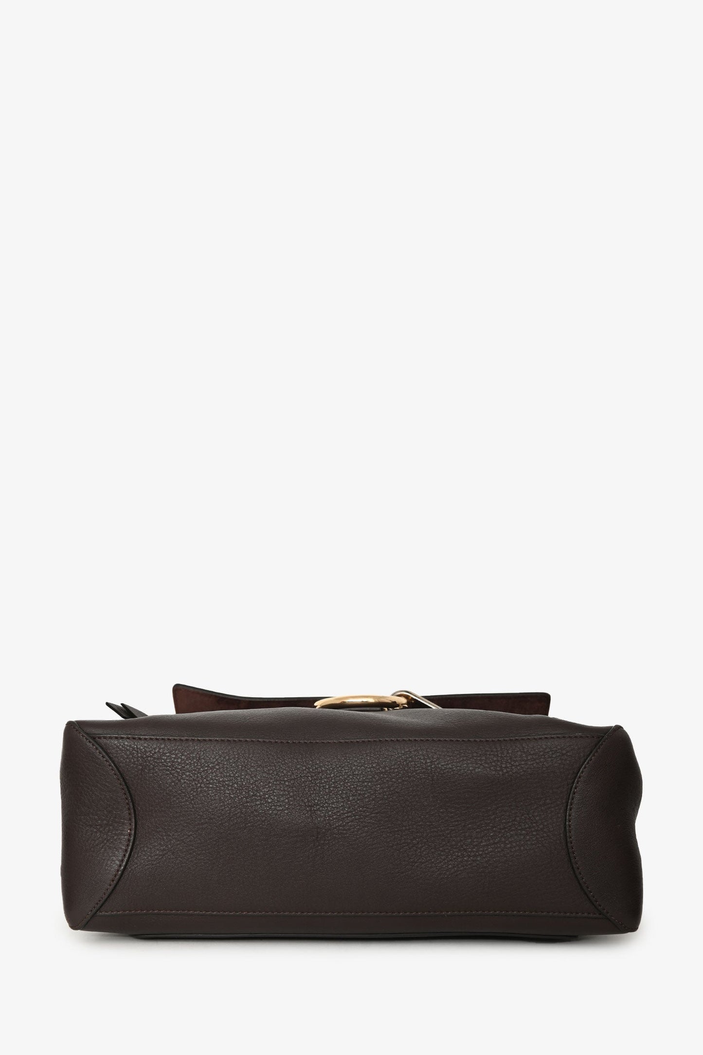 Chloe Brown Leather Faye Shoulder Bag with Strap