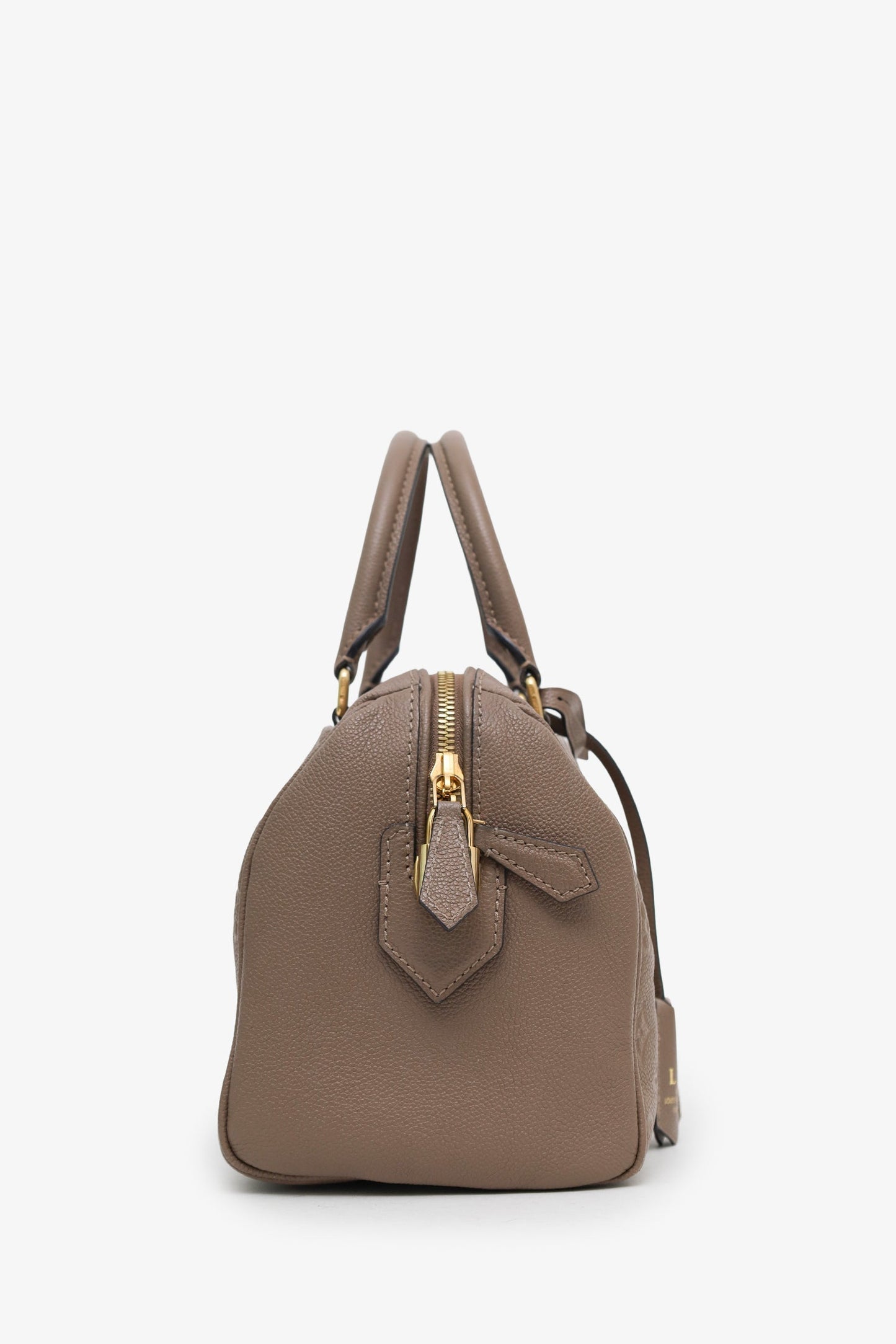 Louis Vuitton Mauve Empreinte Leather Speedy Bandouliere 25 Bag with Strap