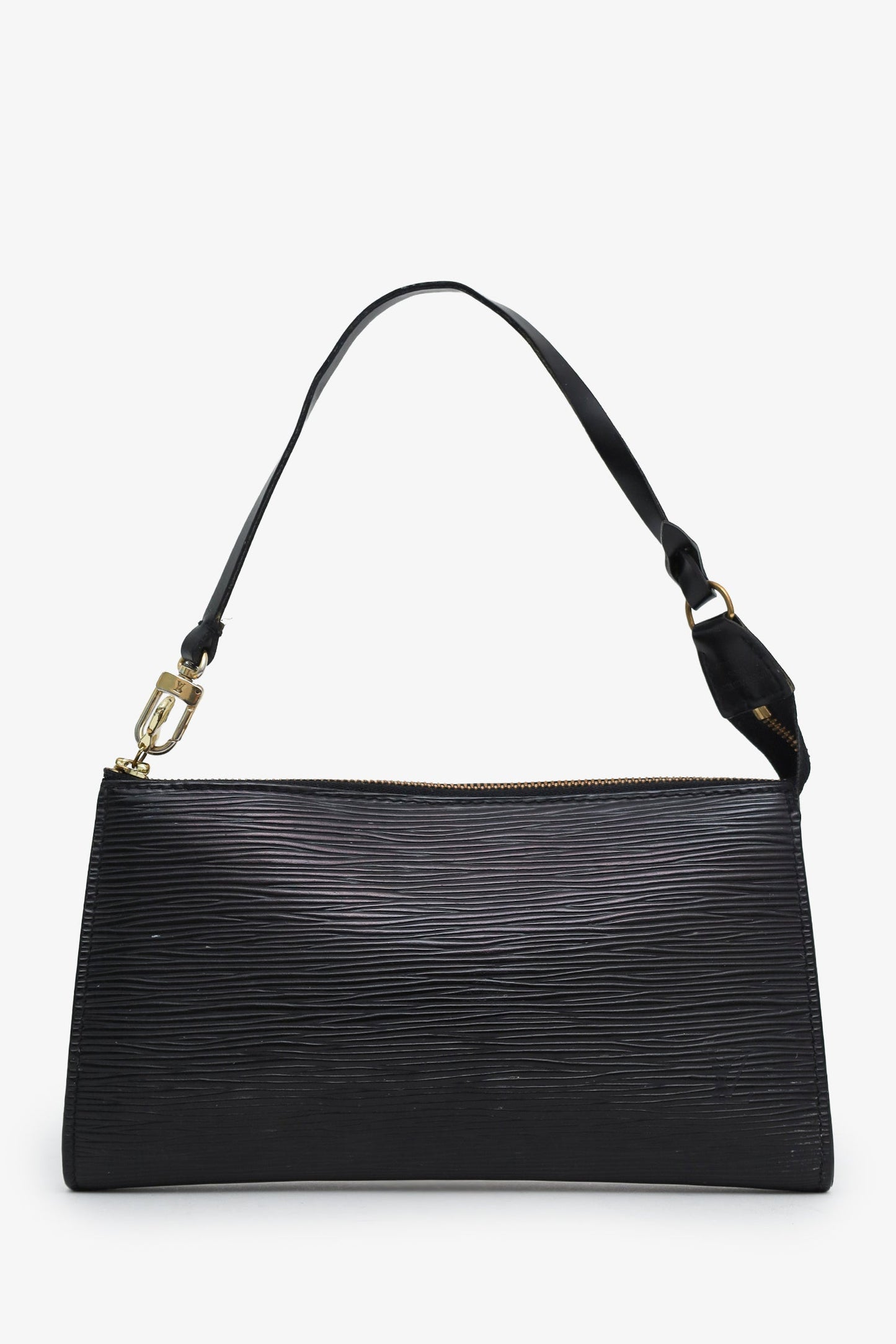 Louis Vuitton Black Epi Leather Pochette With Strap