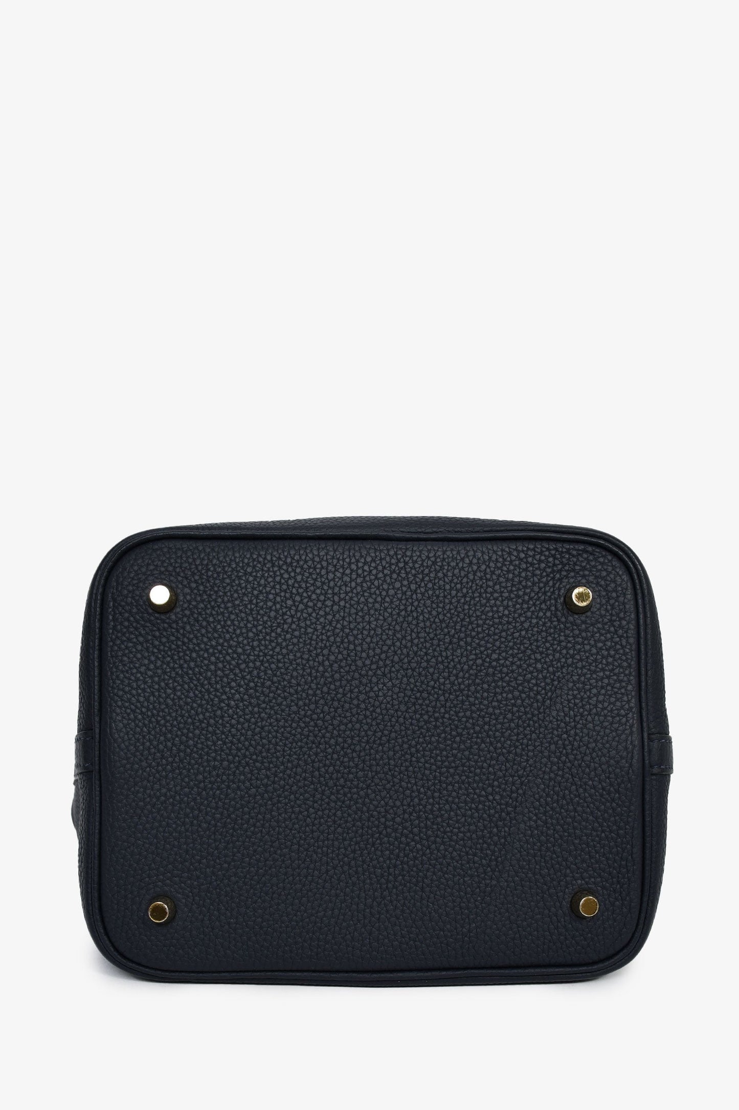 Hermès 2020 Navy Clemence Leather Picotin 22 Top Handle