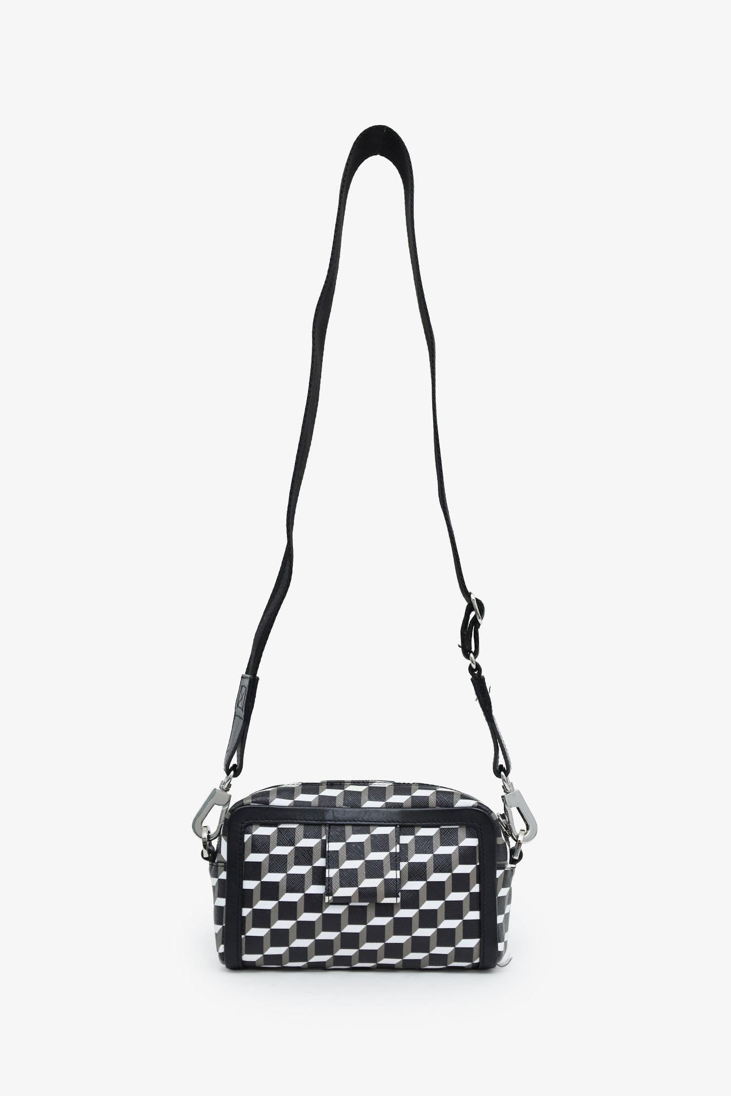 Pierre Hardy Black Maxi Cube Box Messenger Bag