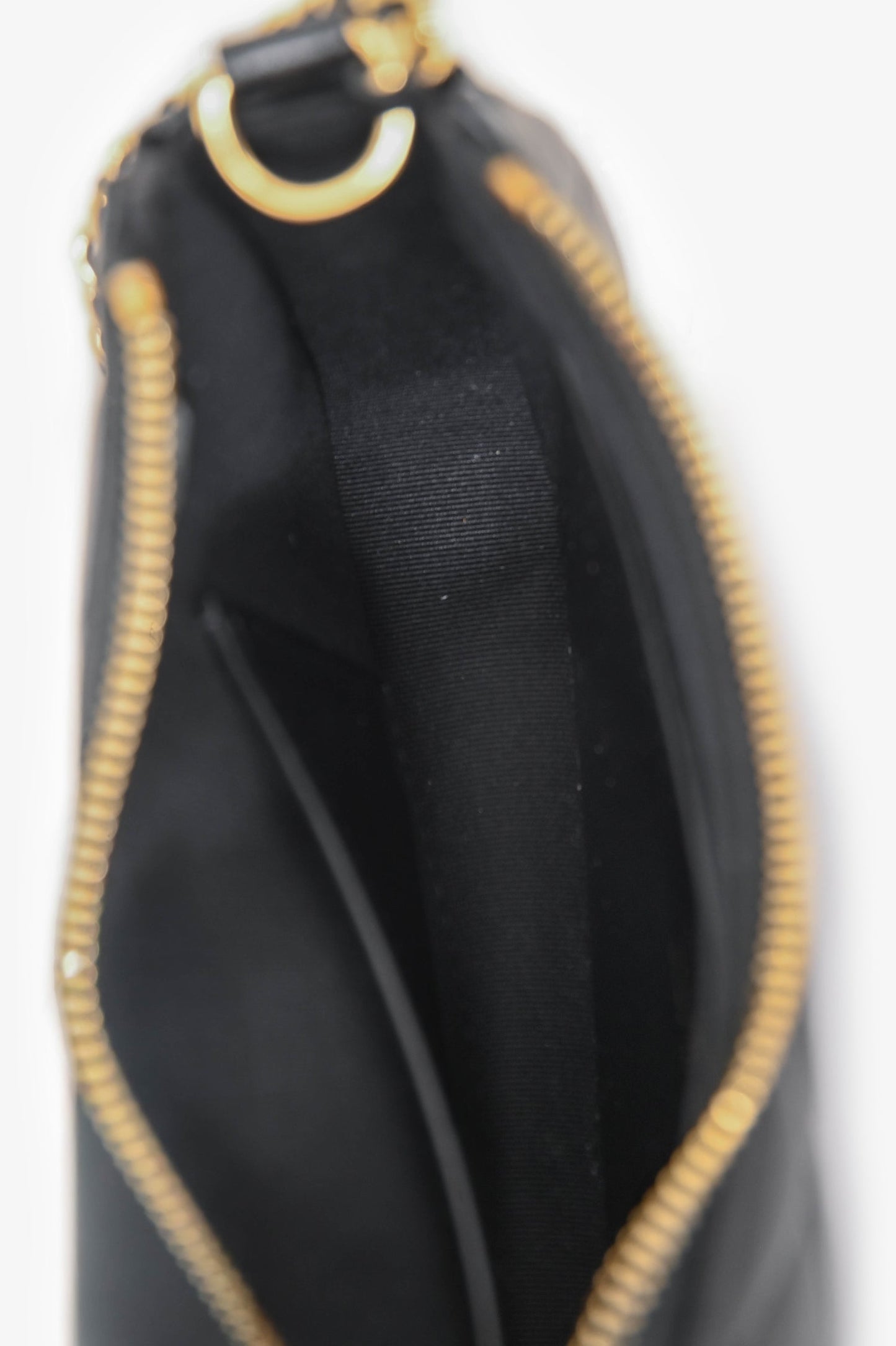 Chanel™ Black Quilted Lambskin Mini Hobo Shoulder Bag with Heart Chain GHW