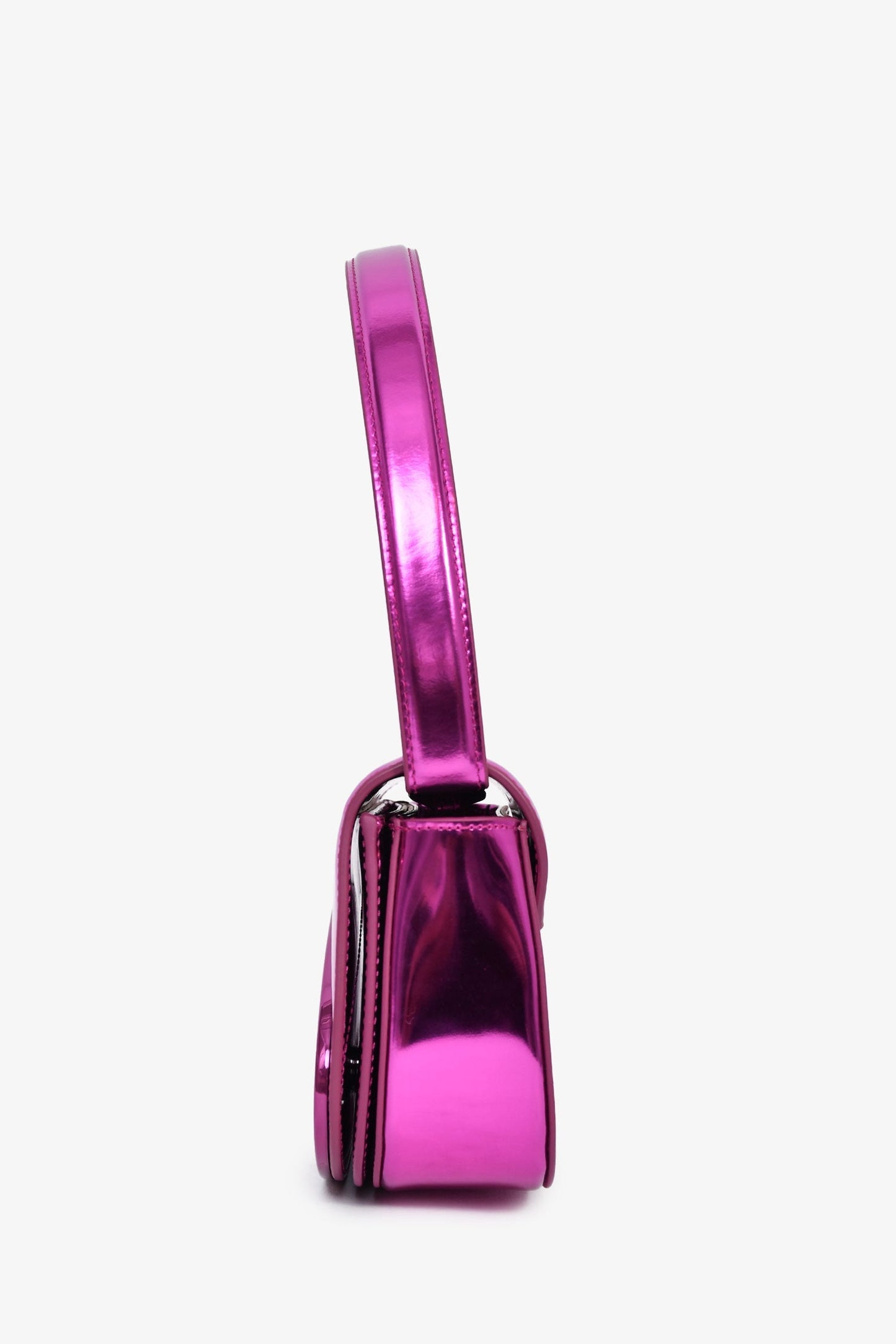 Diesel Metallic Purple '1DR-Iconic' Shoulder Bag with Strap + Tags