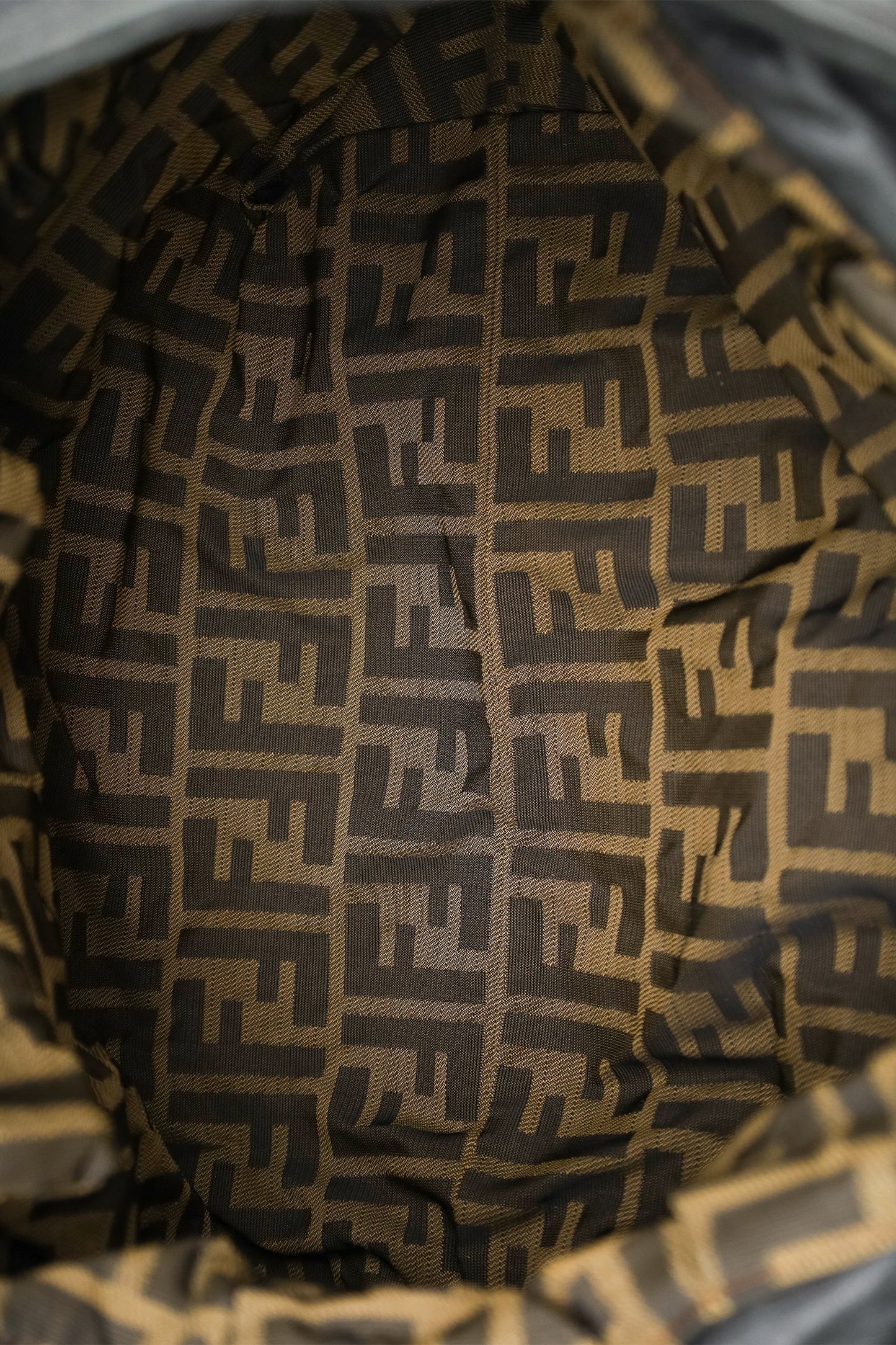 Fendi Vintage Black Leather Spy Hobo Bag