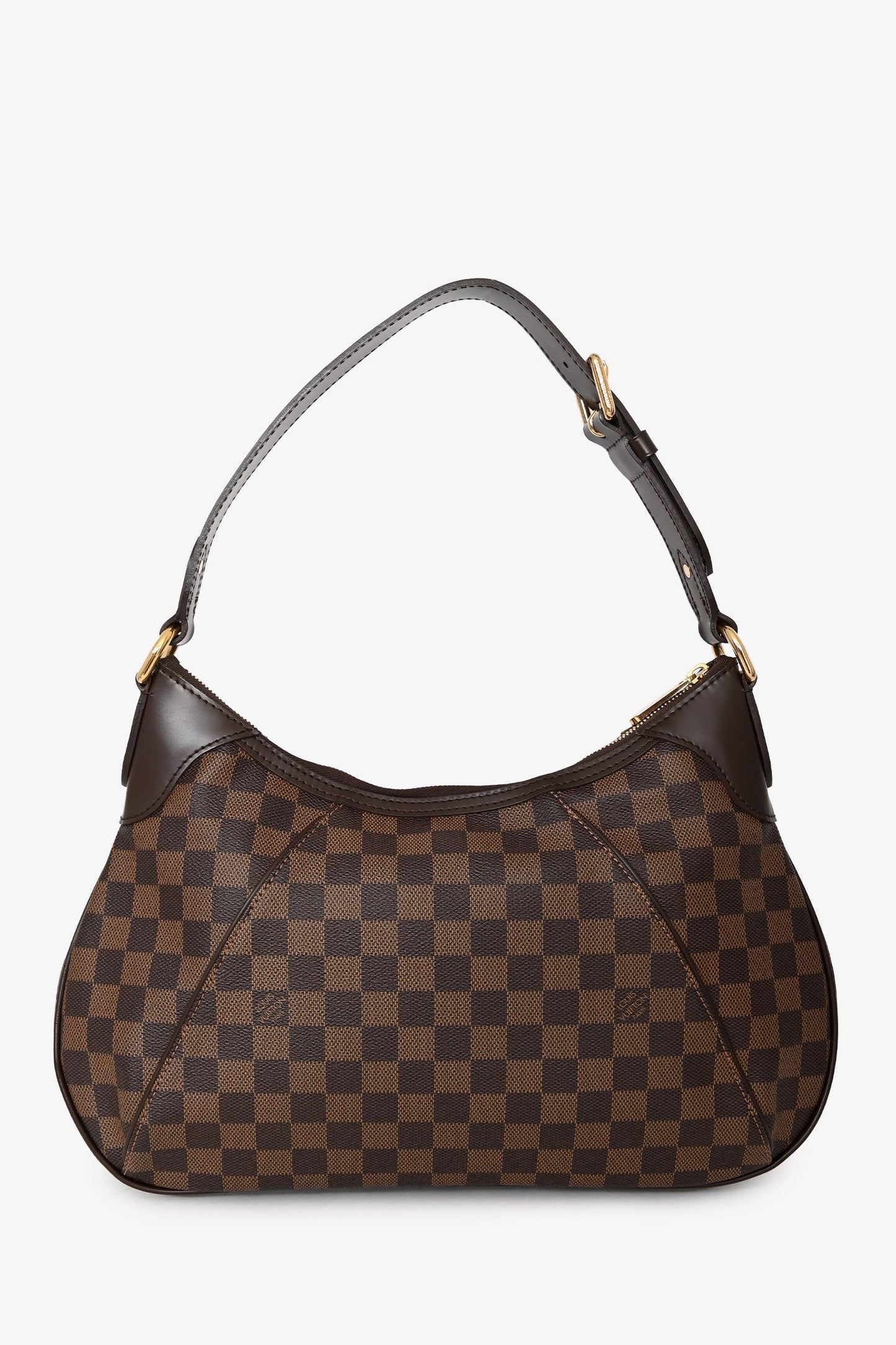 Louis Vuitton 2009 Damier Ebene Canvas Thames GM Shoulder Bag