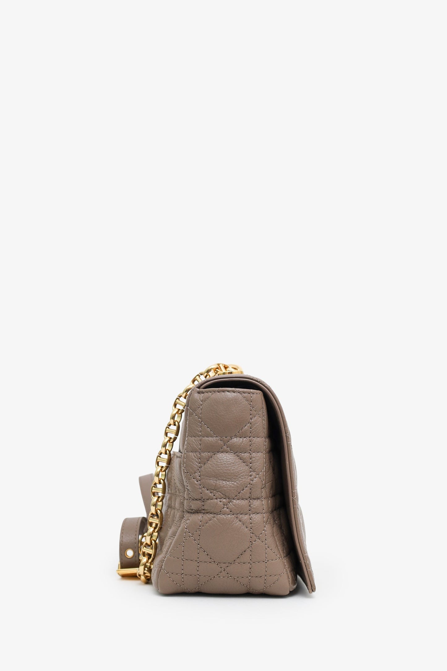 Christian Dior 2021 Blush Cannage Leather Medium Caro Shoulder Bag