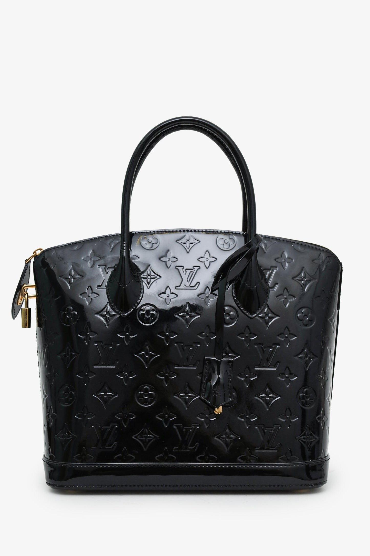 Louis Vuitton 2014 Black Monogram Vernis Lockit PM Bag