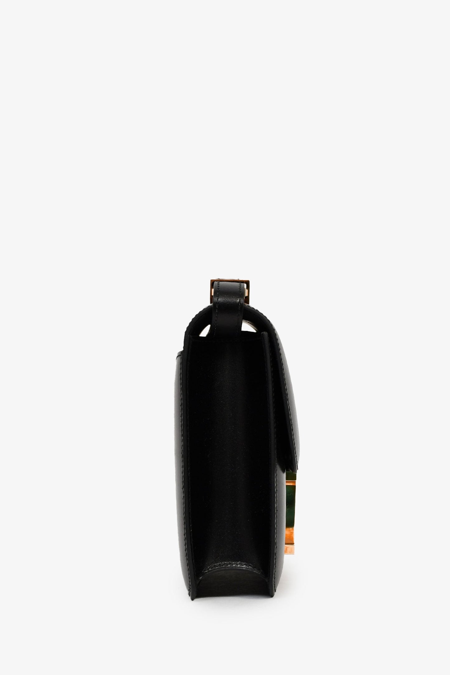 Hermès 2022 Black Box Leather Constance 24