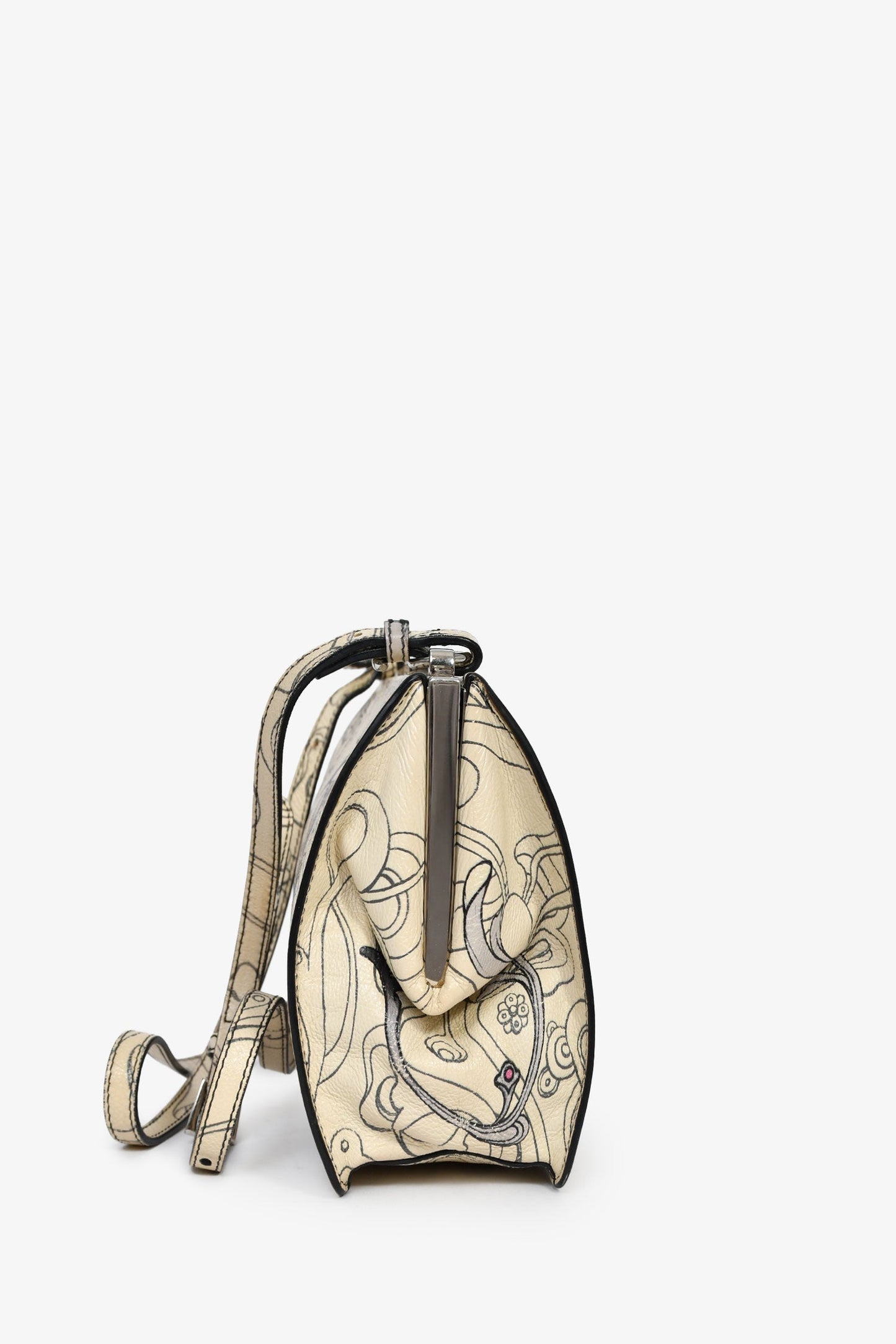 Prada x James Jean Glace Cream Calfskin Rabbit Print Bag