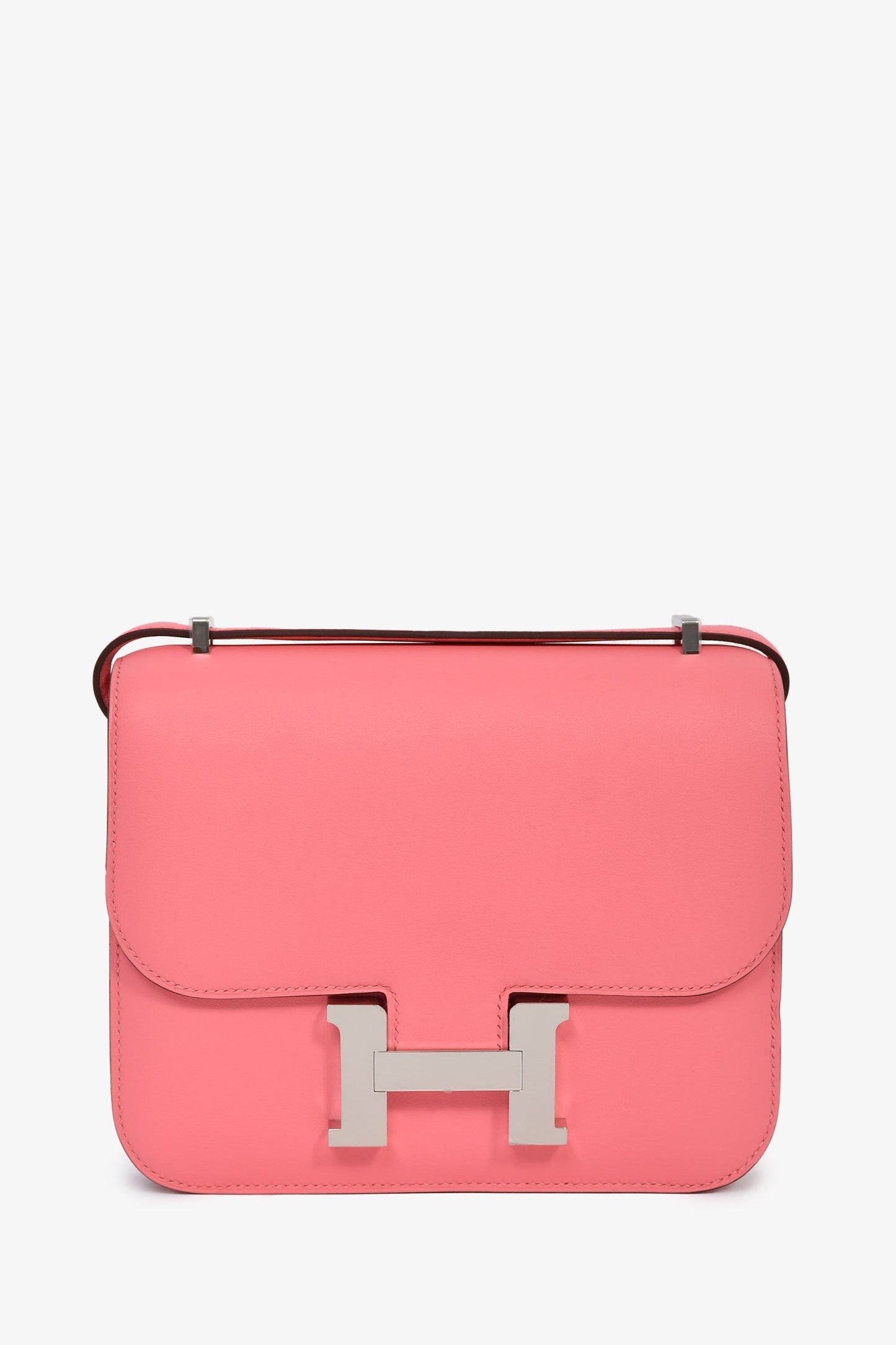 Hermès 2018 Rose Lipstick Evercolor Leather Constance 18