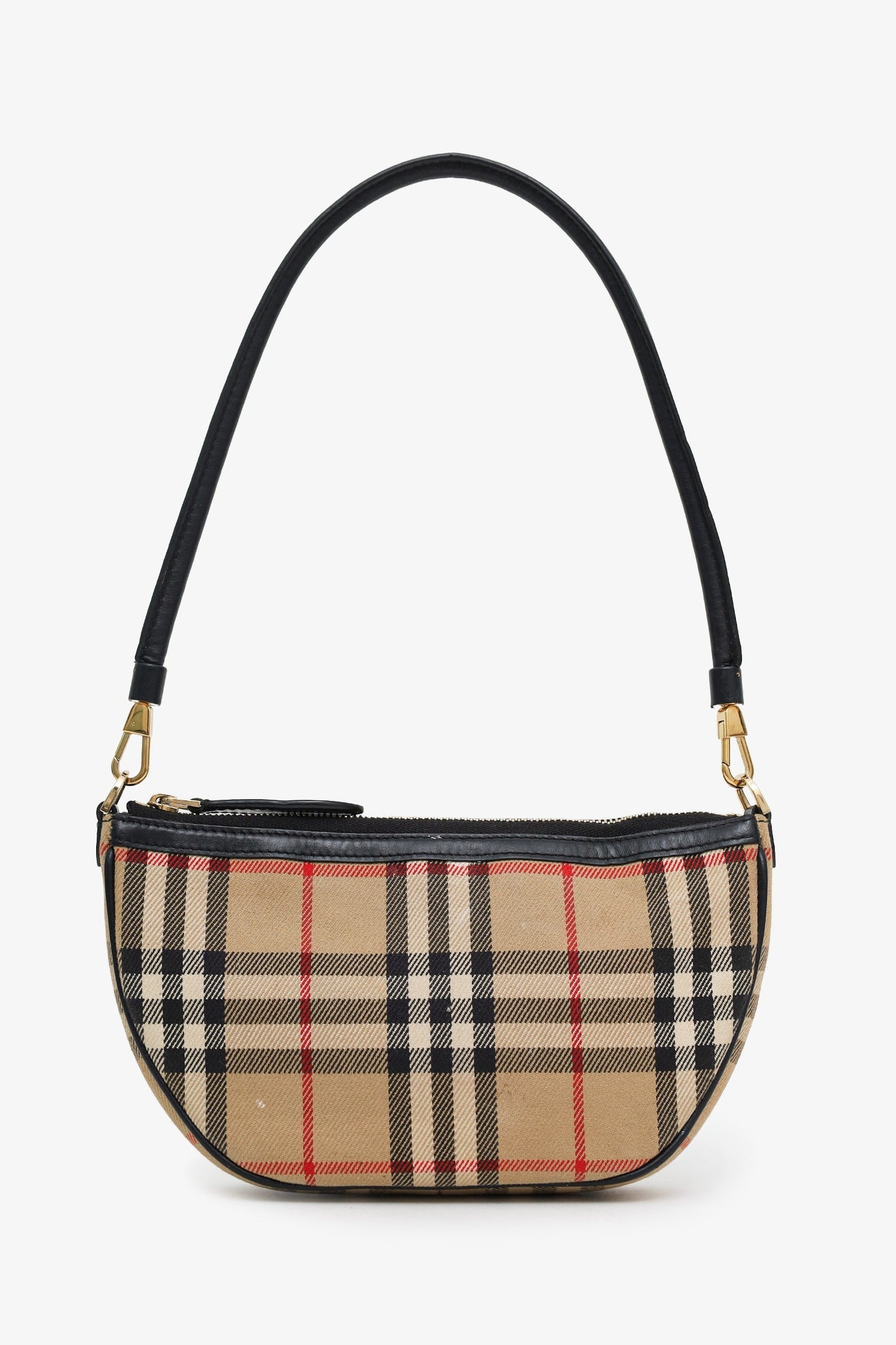 Burberry Nova Check Canvas Leather Olympia Pochette