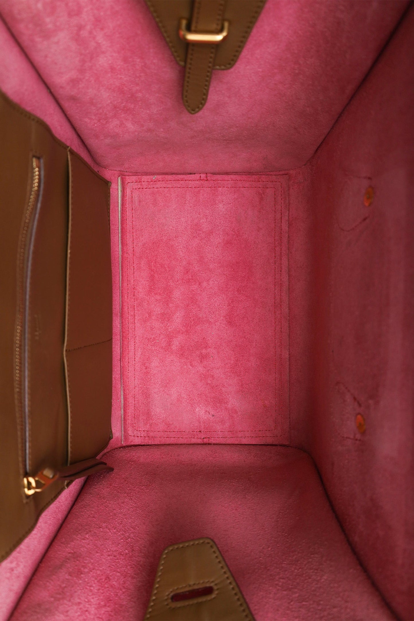 Celine Brown Calfskin Medium Tie Knot Tote Bag