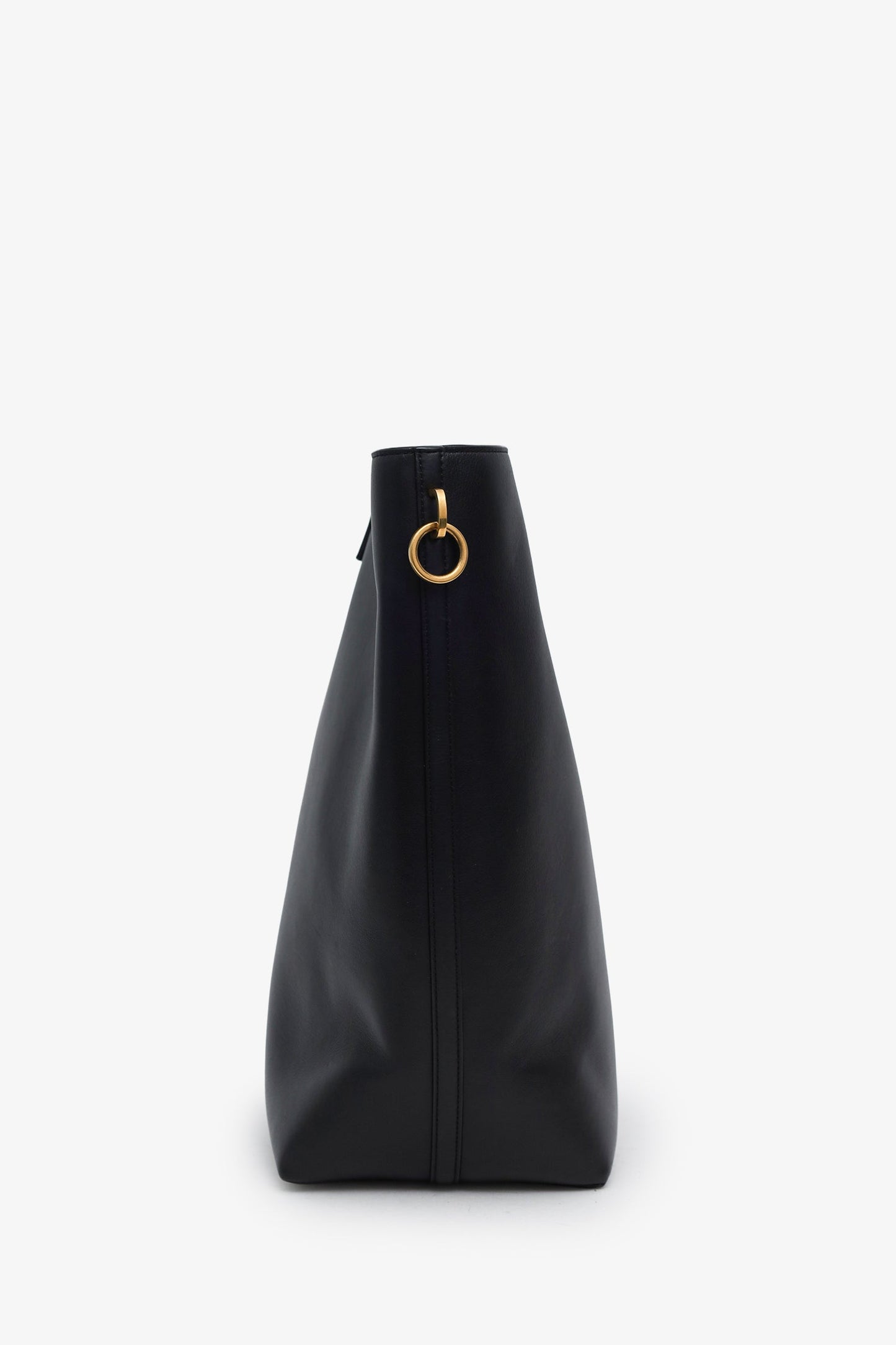 Saint Laurent Black Calfskin Le 37 YSL Large Bucket Bag