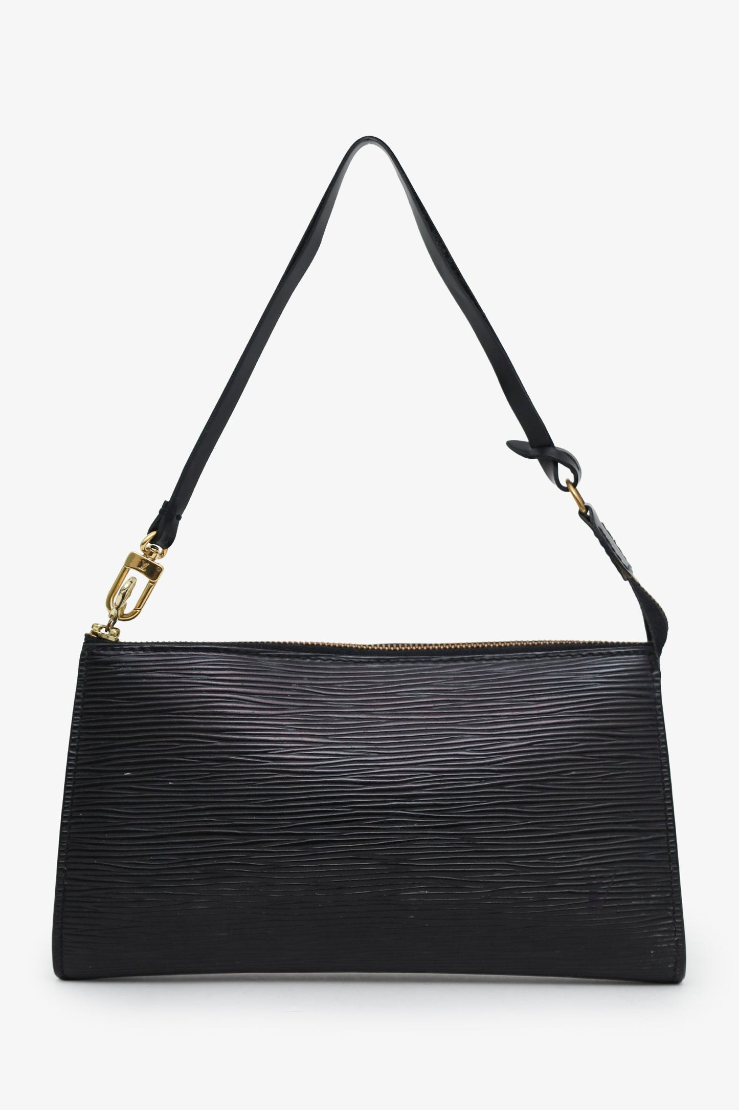 Louis Vuitton Black Epi Leather Pochette With Strap