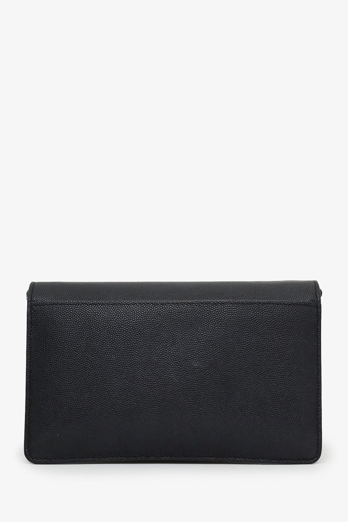 Burberry Black Calfskin Leather TB Wallet on Chain