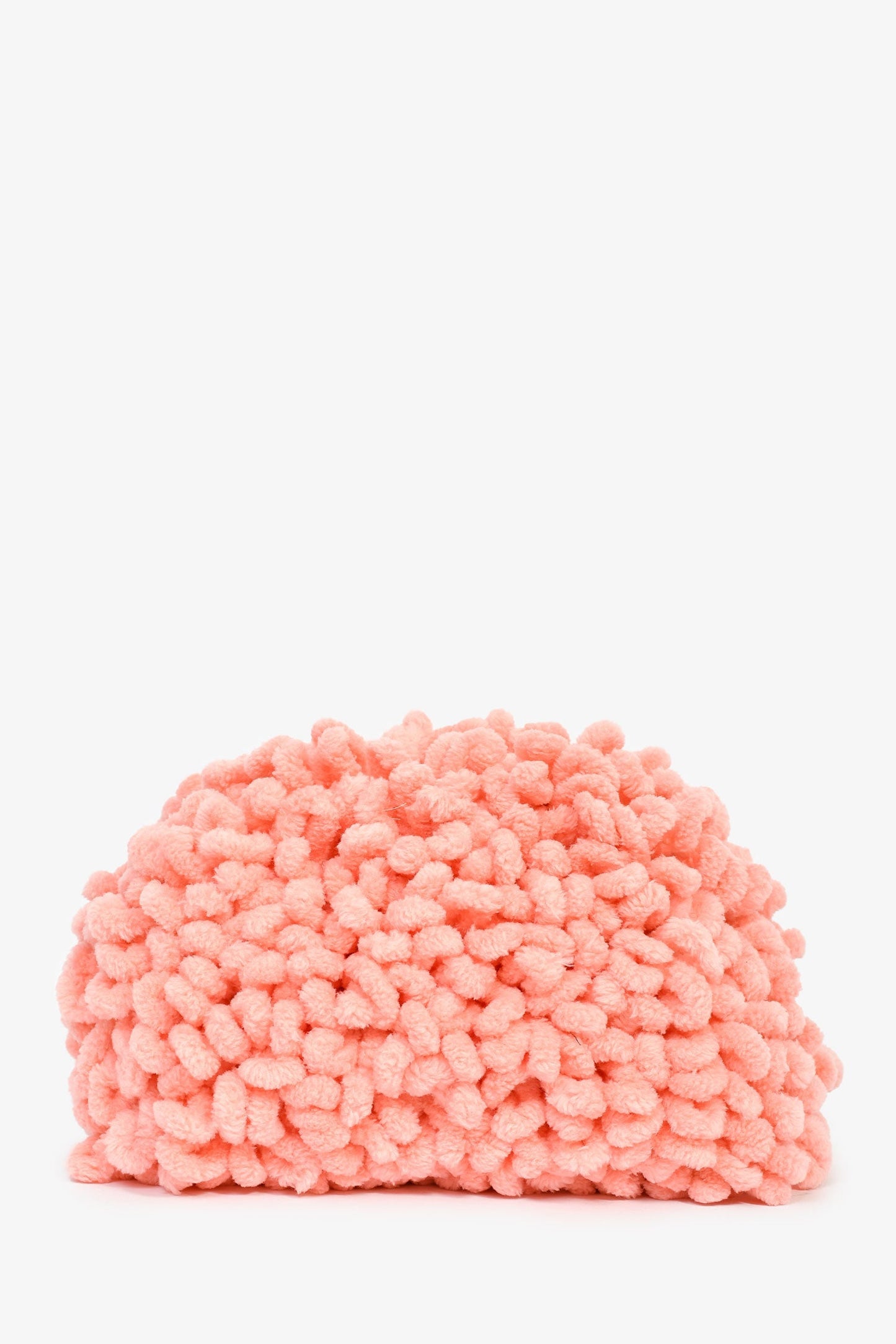 Bottega Veneta Pink Fuzzy 'Chenille' Teen Pouch Bag