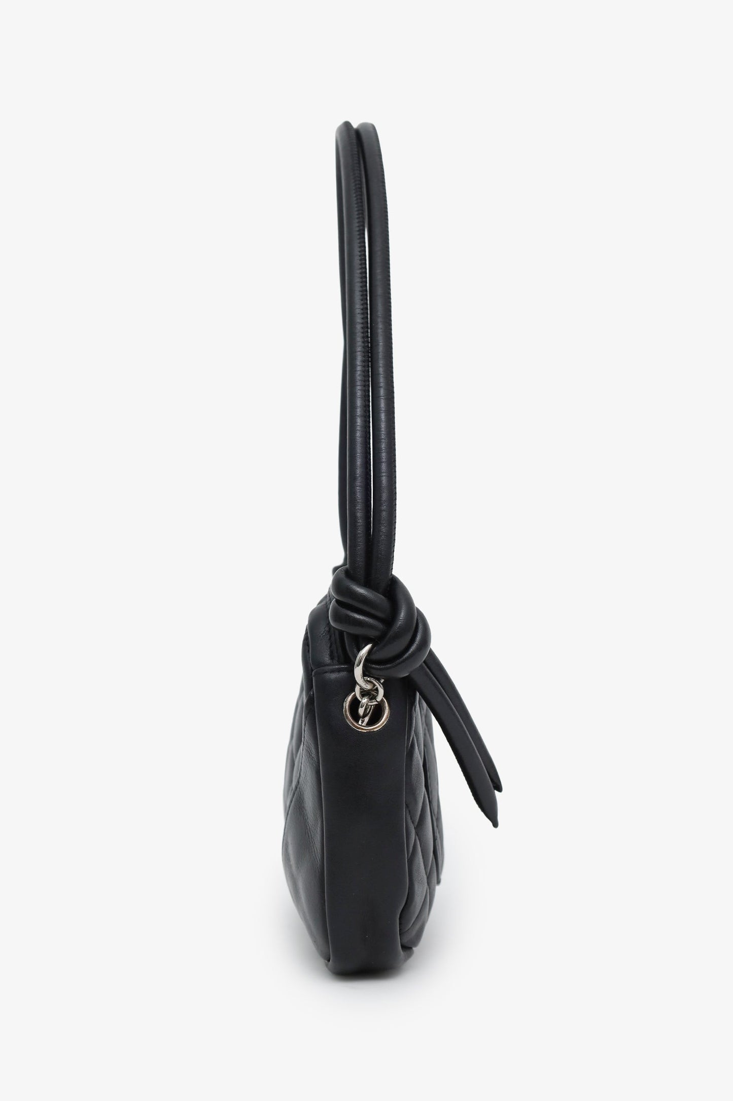 Chanel™ 2004-05 Black Quilted Cambon Ligne Pochette Bag