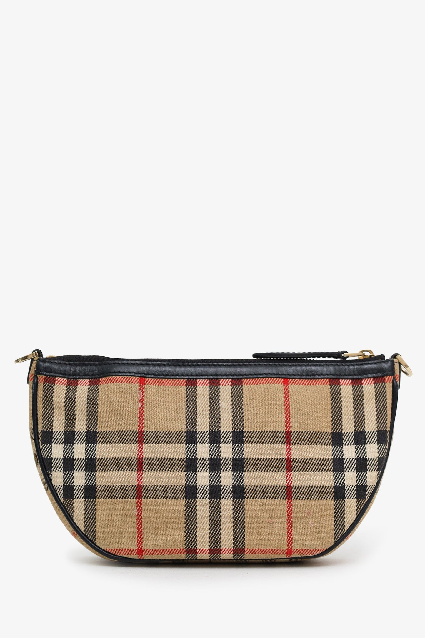 Burberry Nova Check Canvas Leather Olympia Pochette