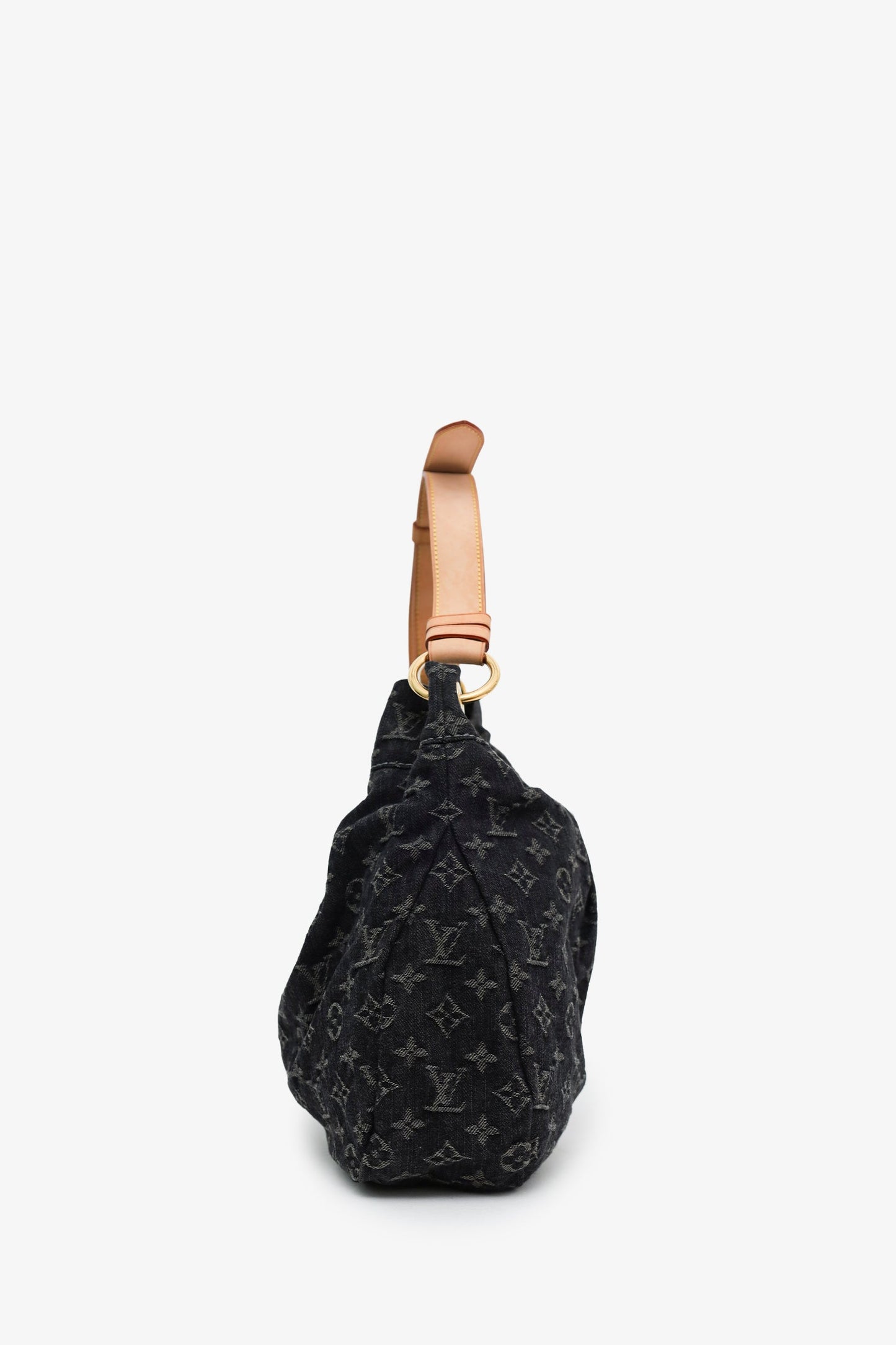 Louis Vuitton 2011 Black Denim Monogram Daily PM Bag