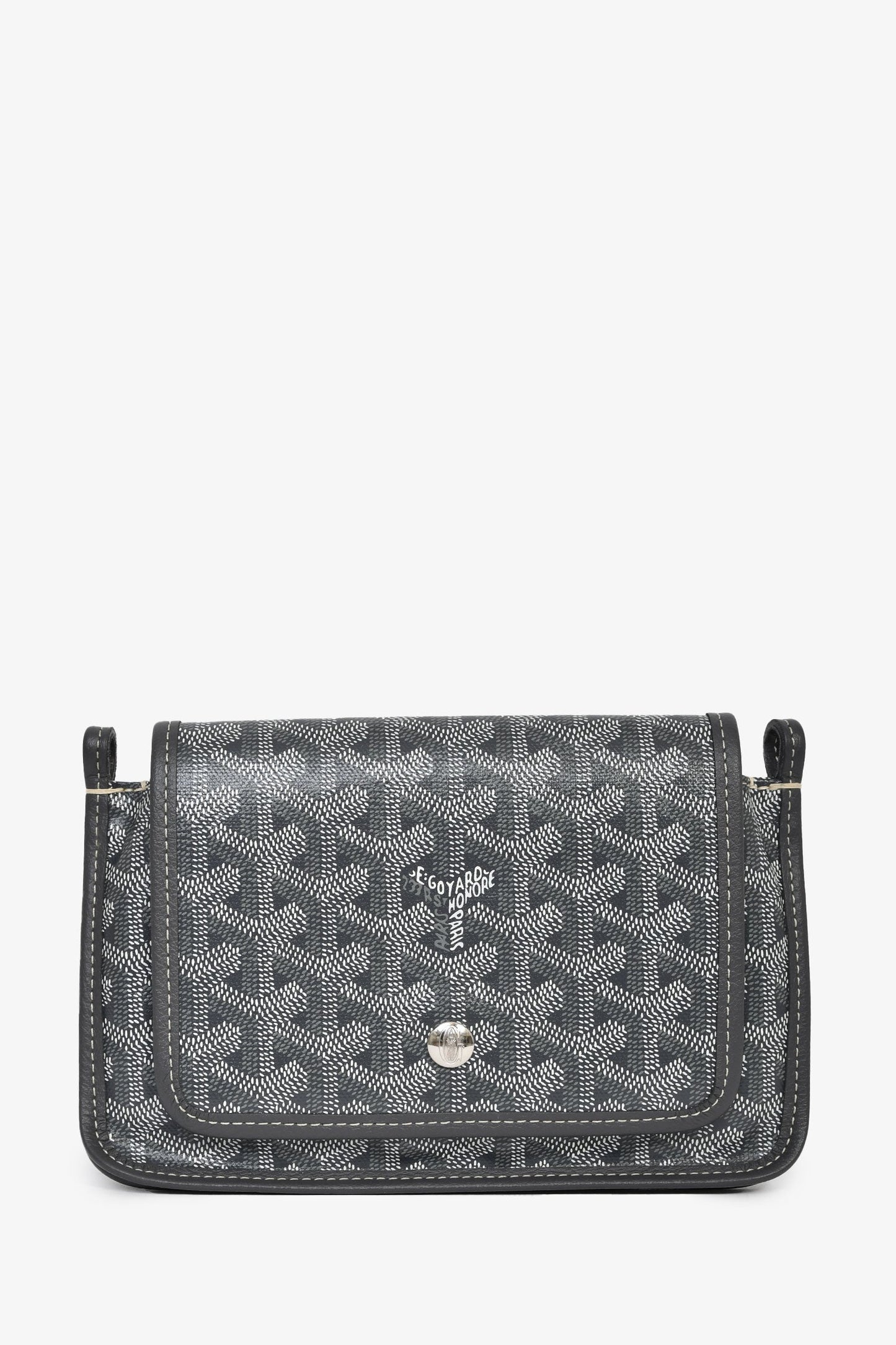 Goyard 2024 Grey Goyardine Plumet Crossbody Bag