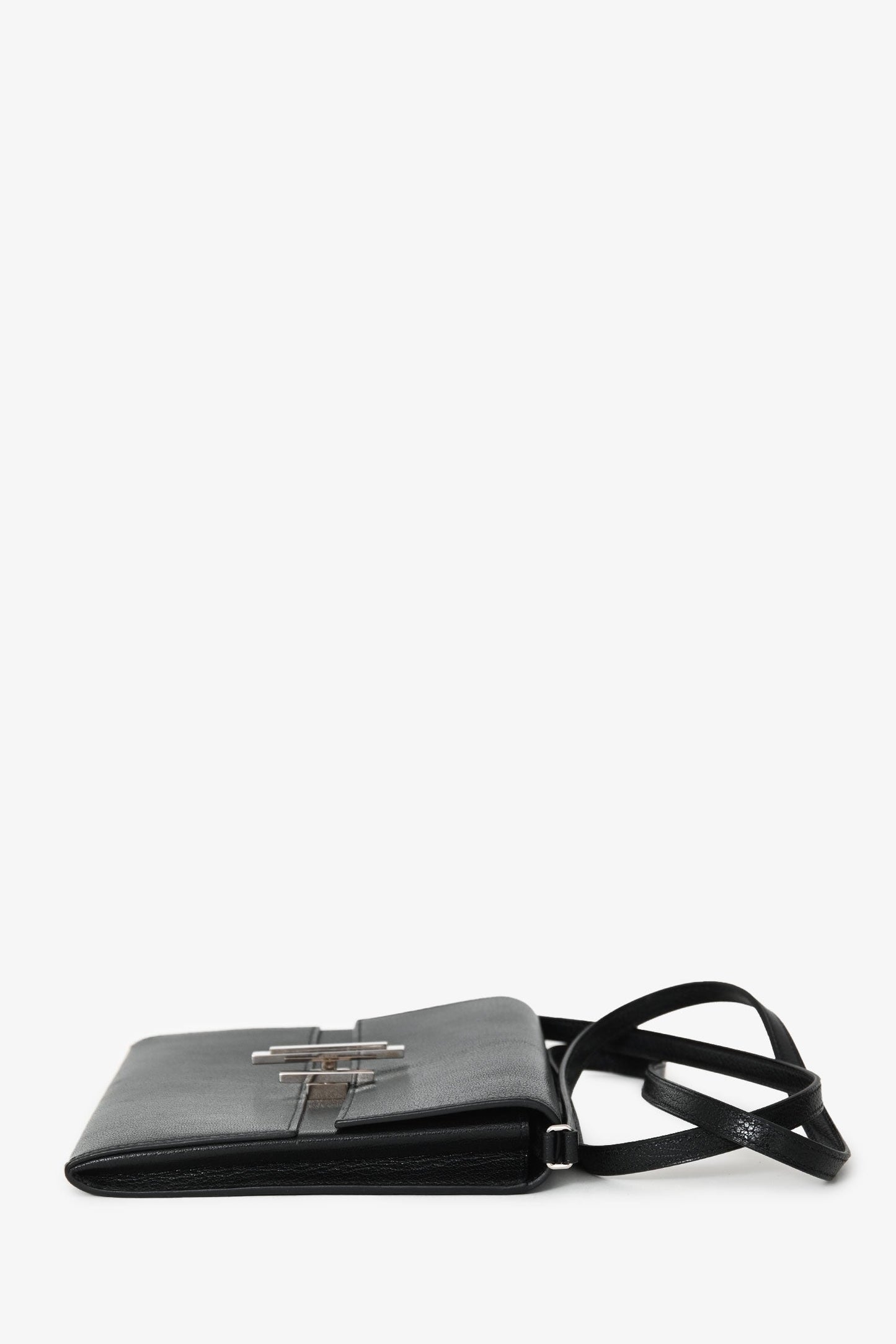 Hermès 2019 Black Chevre Mysore Cinhetic Mini Crossbody