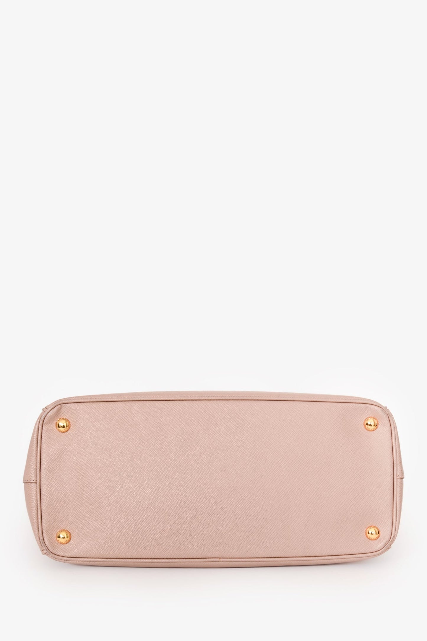 Prada 2013 Blush Saffiano Double Zip Medium Galleria Tote with Strap