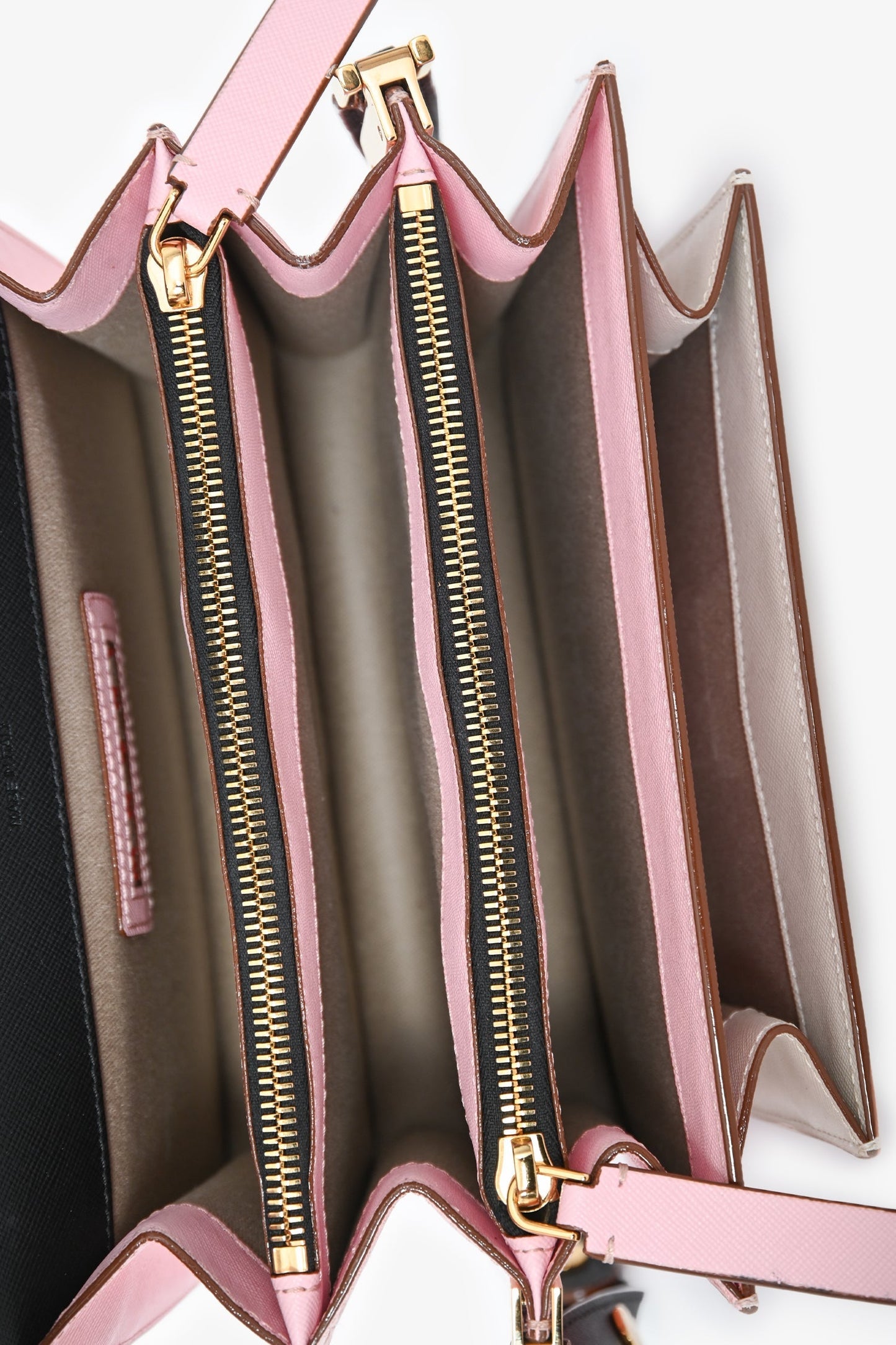 Marni Black/Pink Leather Medium Trunk Bag