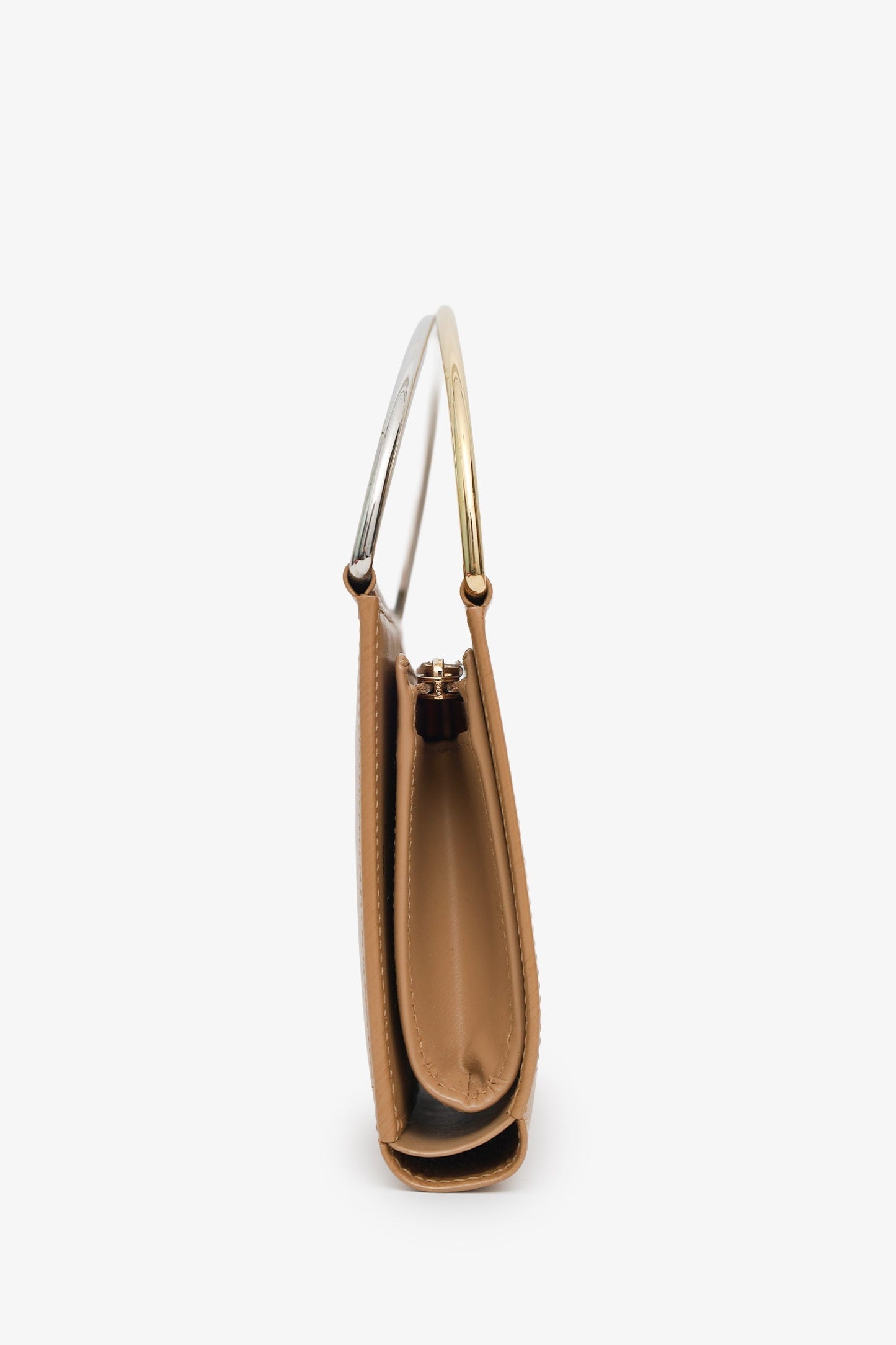 Cartier Beige Smooth Calfskin Leather Trinity Mini Wallet Clutch Bag