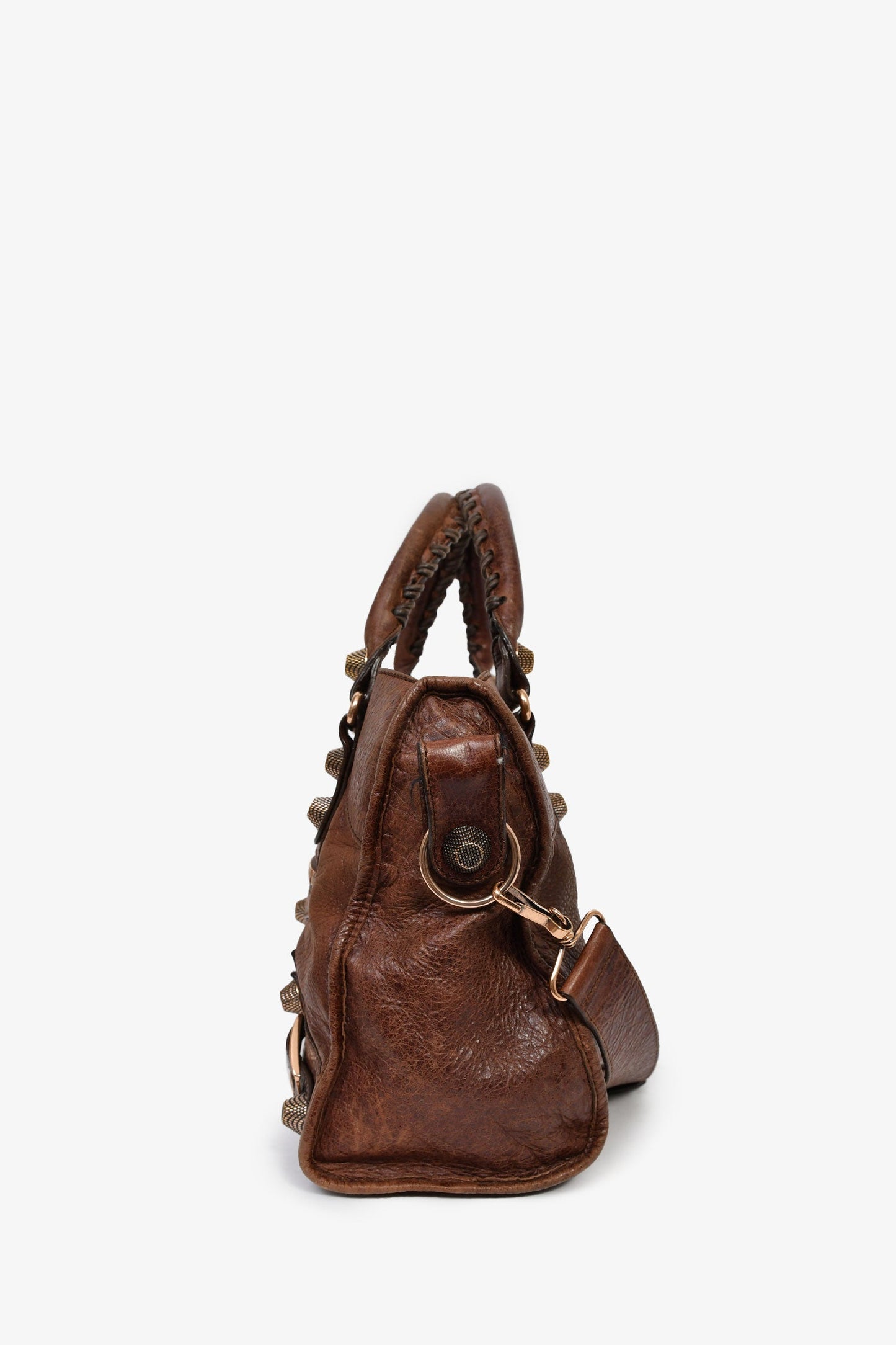 Balenciaga Vintage Rust Brown Leather City Bag RGHW