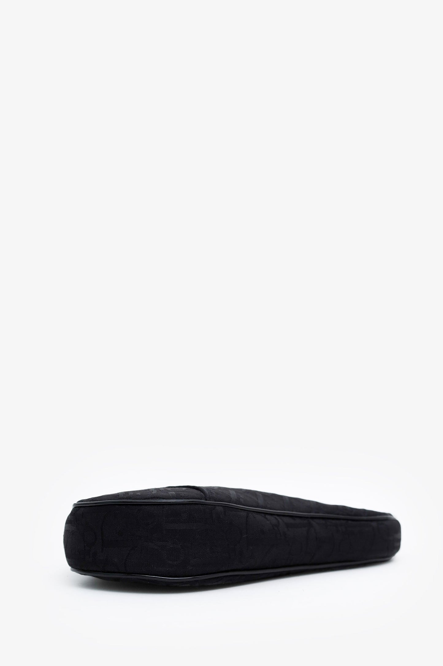 Christian Dior Black Oblique Canvas Mini Saddle Pochette