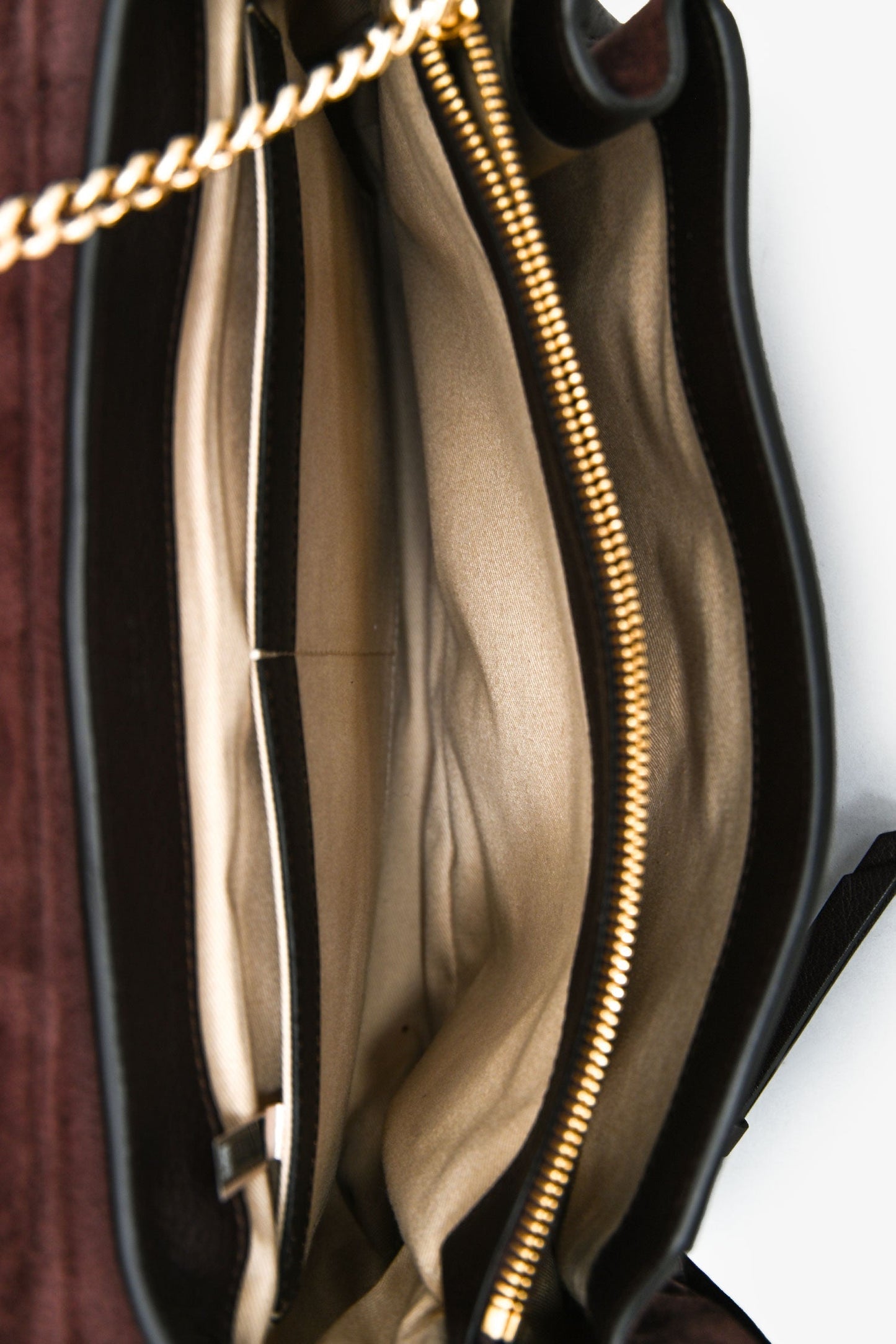 Chloe Brown Leather Faye Shoulder Bag with Strap
