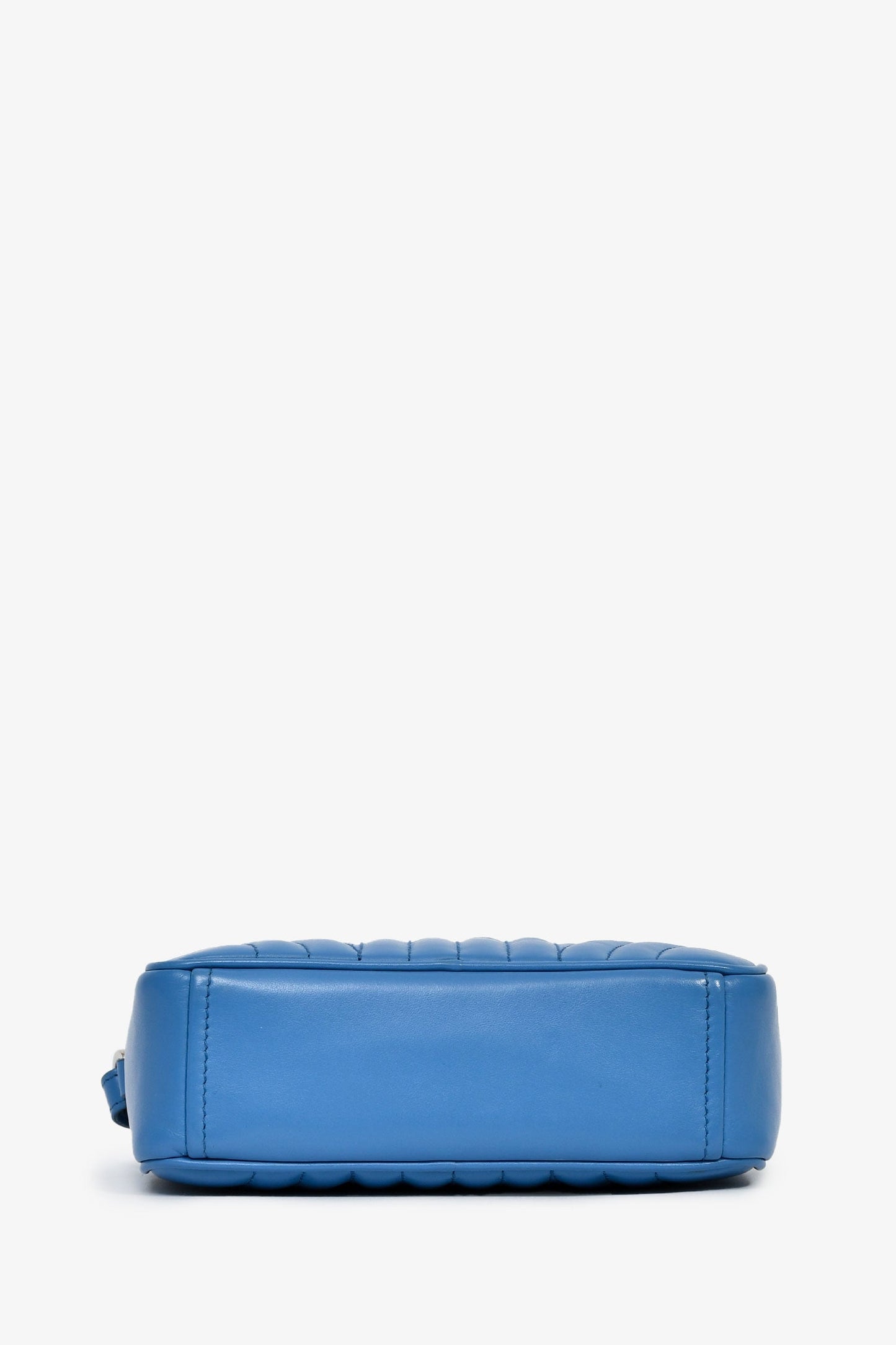 Prada Blue Calfskin Leather Diagramme Camera Bag