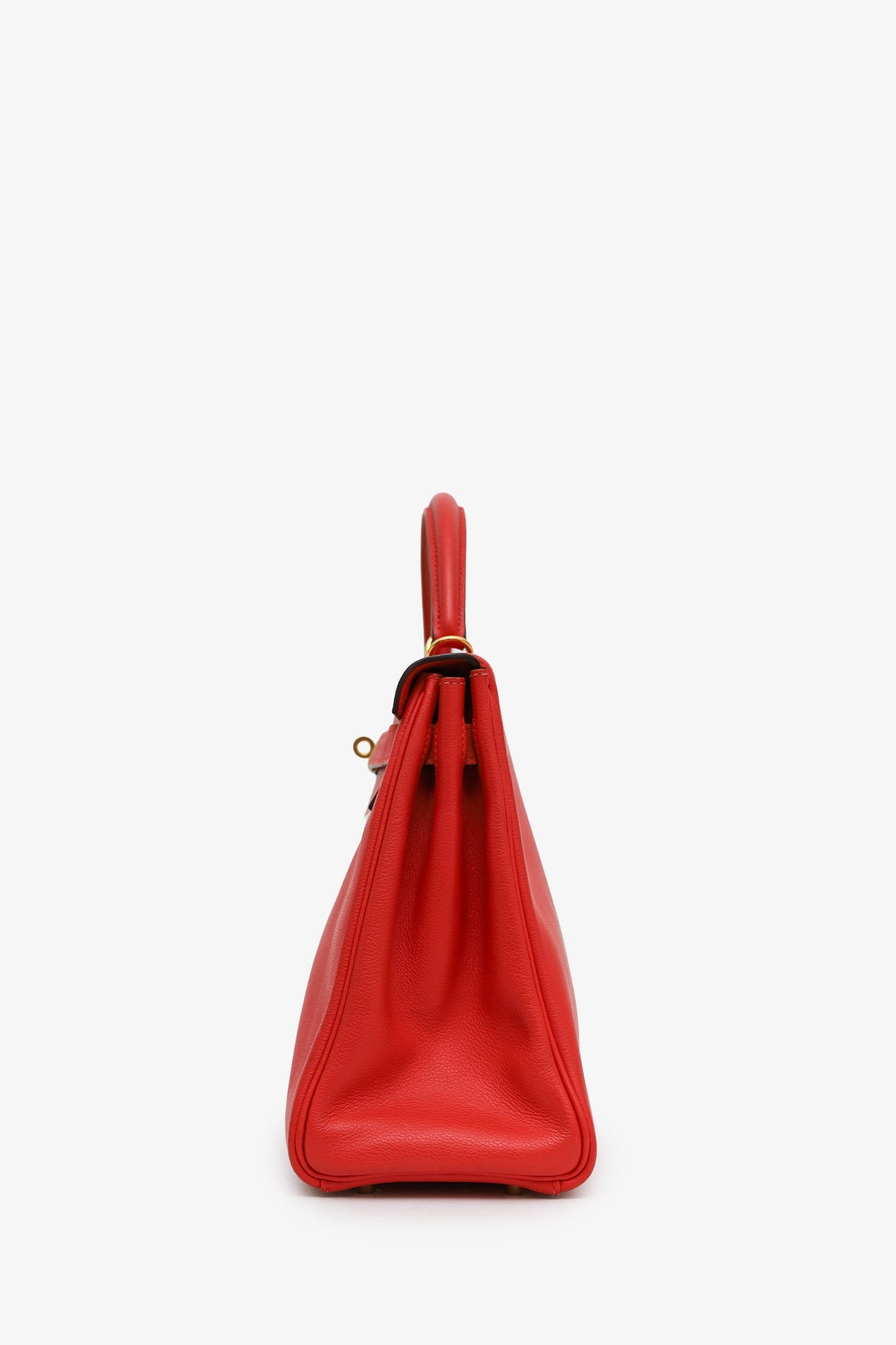 Hermès 2016 Red Togo Leather Kelly 32 with Strap GHW