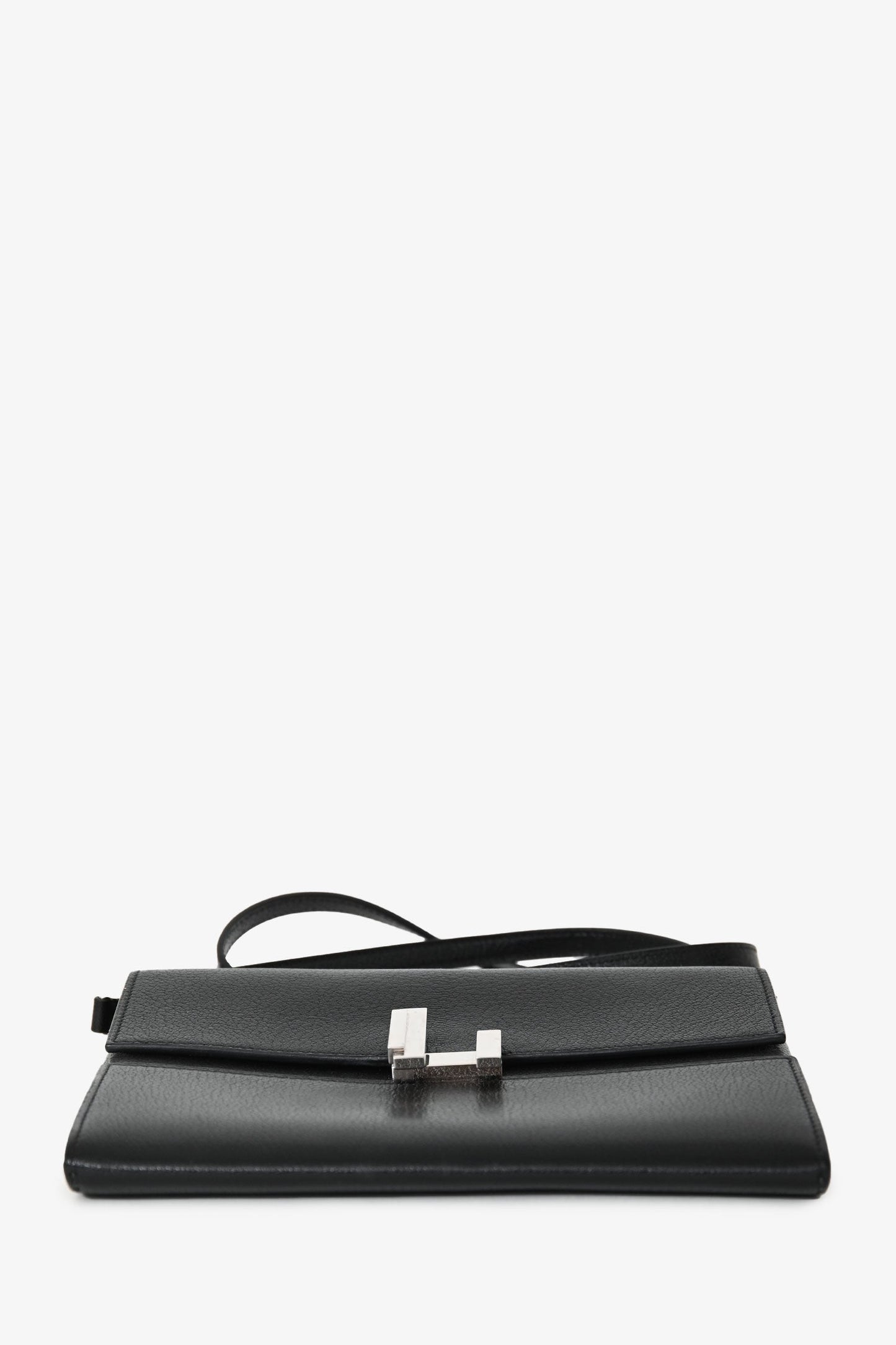 Hermès 2019 Black Chevre Mysore Cinhetic Mini Crossbody