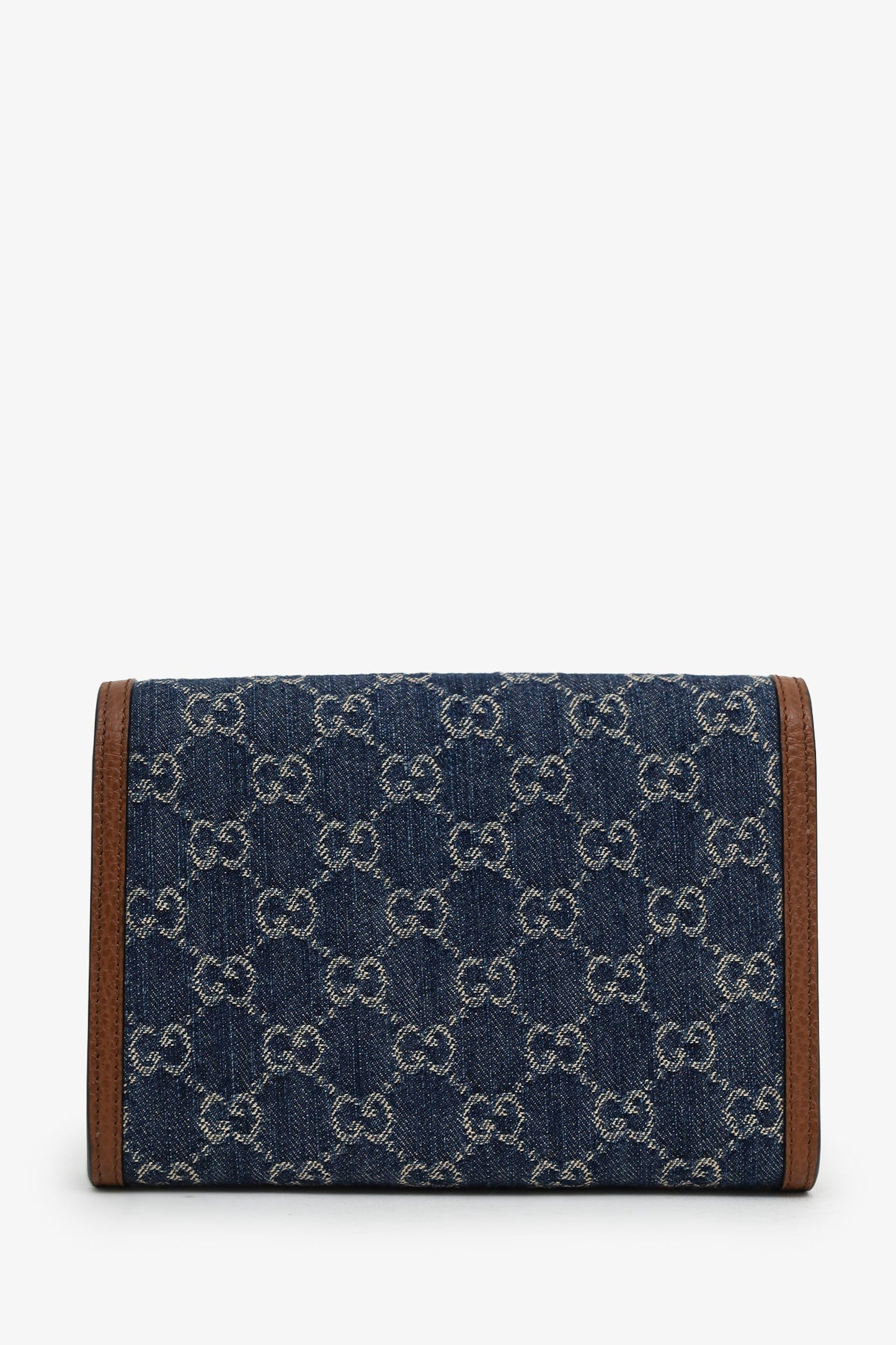 Gucci Blue GG Denim Mini Dionysus Wallet on Chain