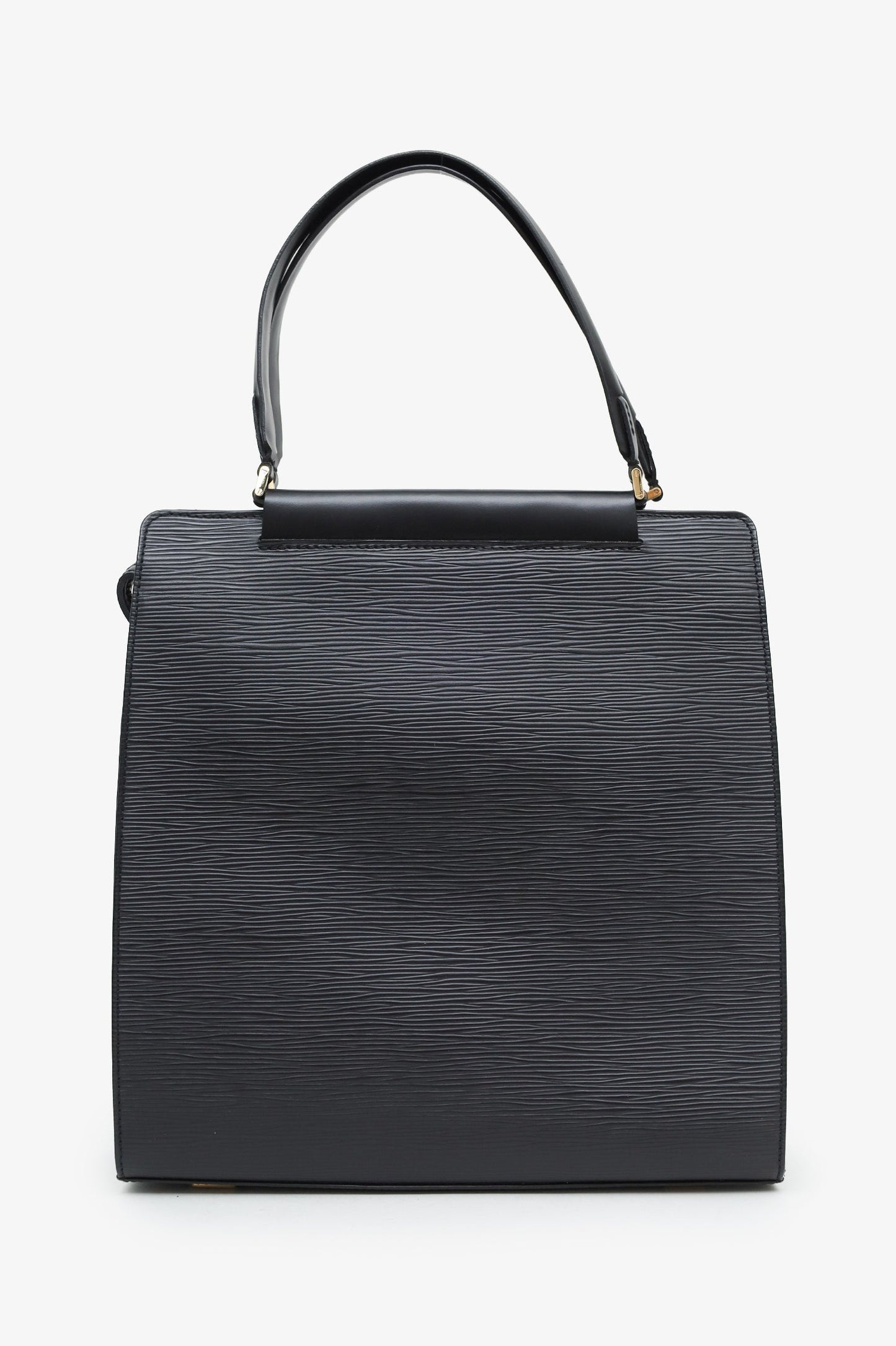 Louis Vuitton Black Epi 'Figari' PM Top Handle Bag