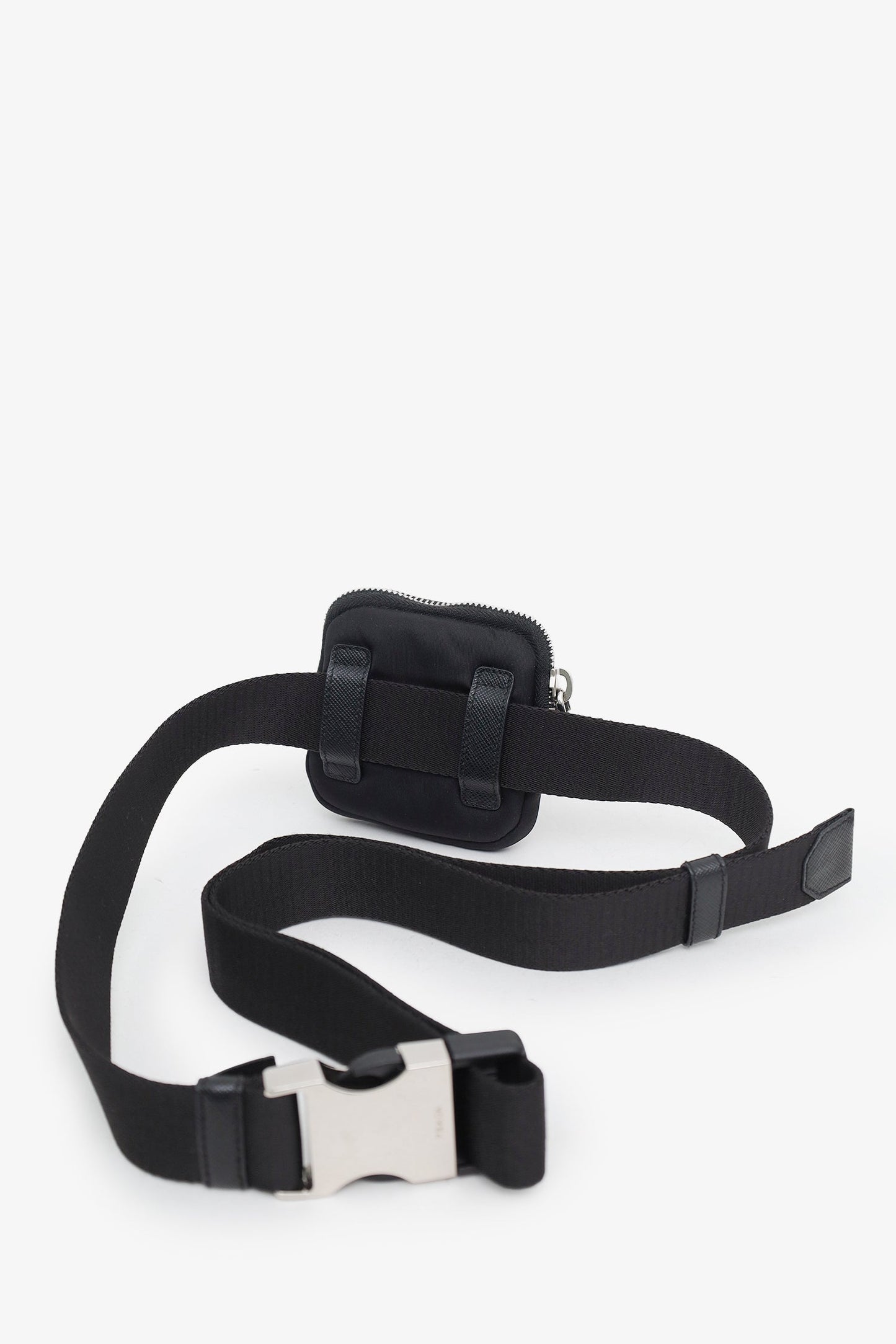 Prada Black Re-Nylon Tessuto Pouch Belt Bag