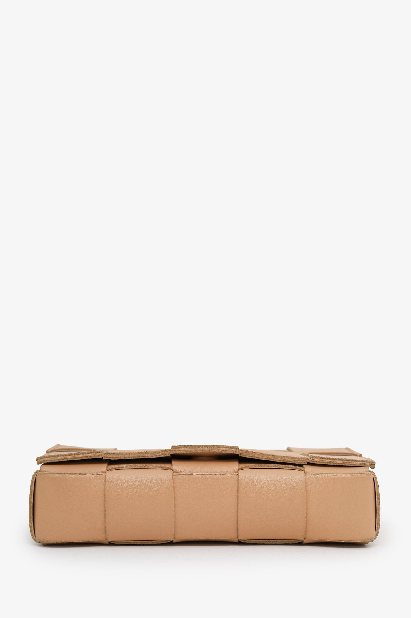 Bottega Veneta Tan Small Intreccio Cassette Crossbody Bag