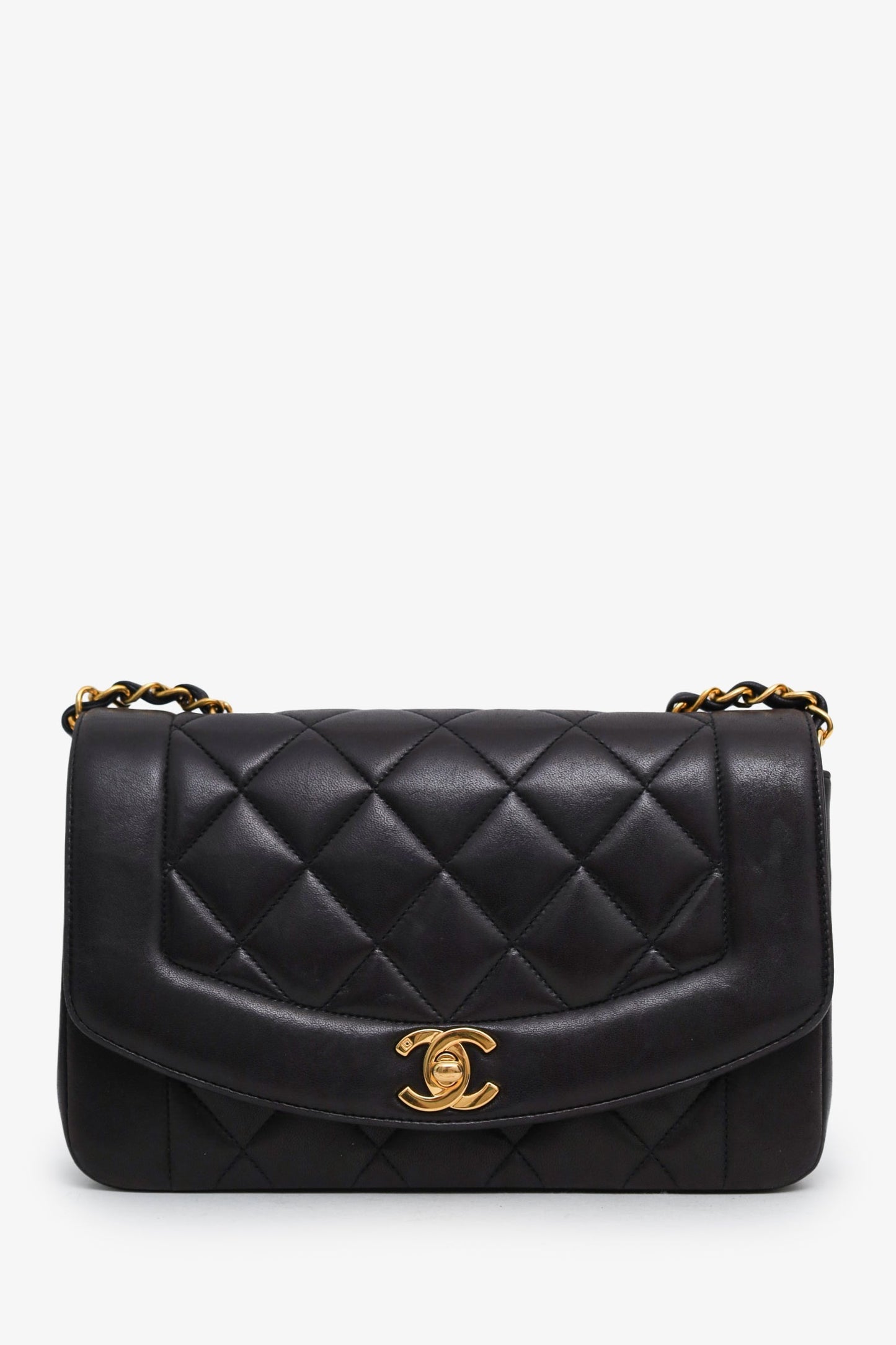 Chanel™ 1994-96 Brown Quilted Lambskin Small Diana Flap Bag
